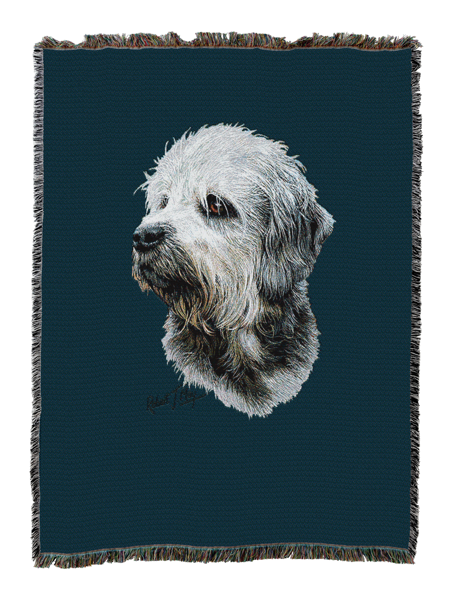 Dandie Dinmont Blanket Blue