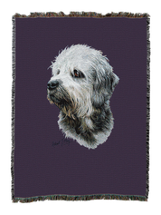 Dandie Dinmont Blanket Purple