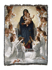 The Virgin With Angels Blanket
