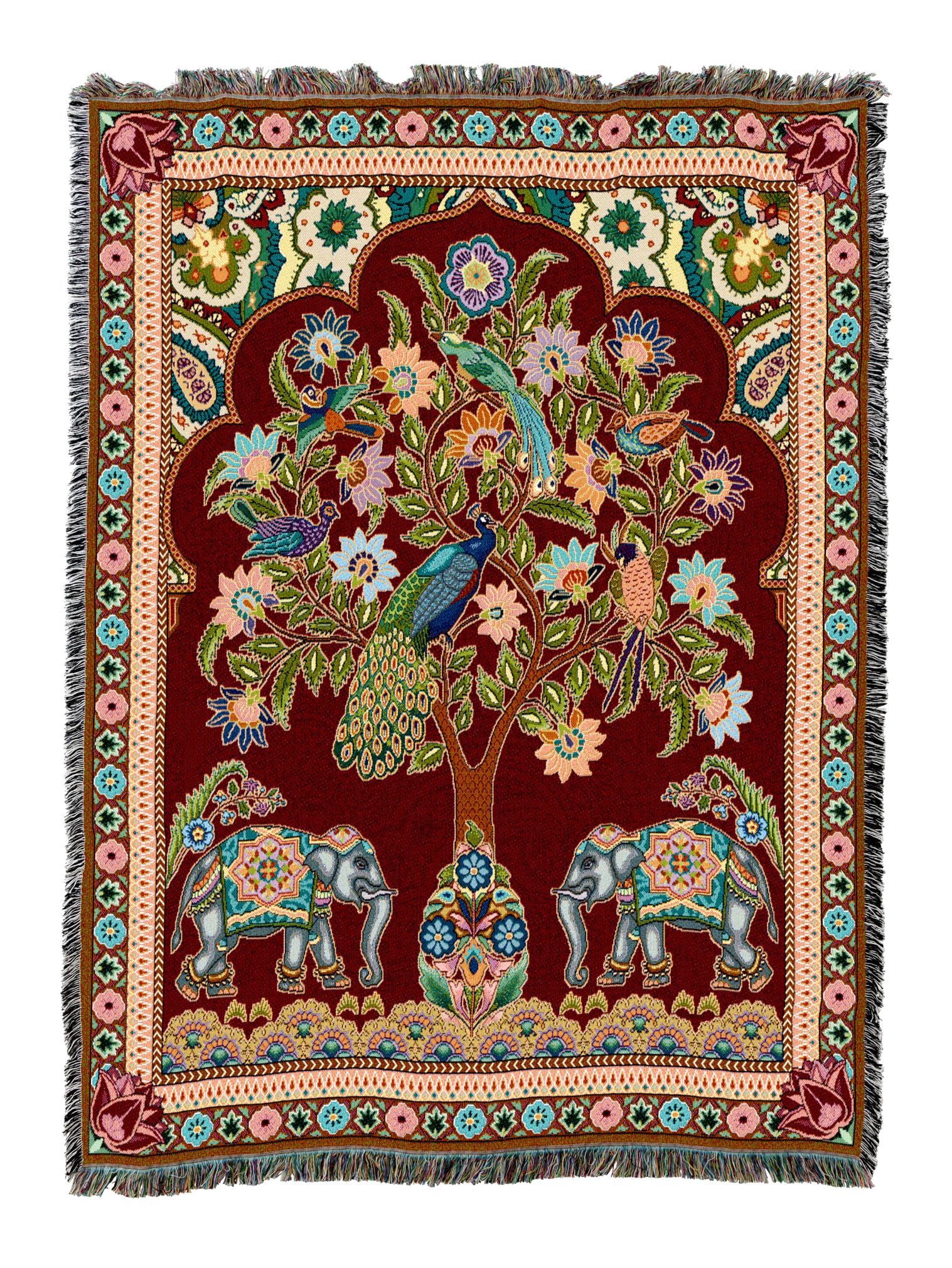 Asian Elephants Blanket