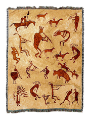 Kokopelli Petroglyphs Blanket