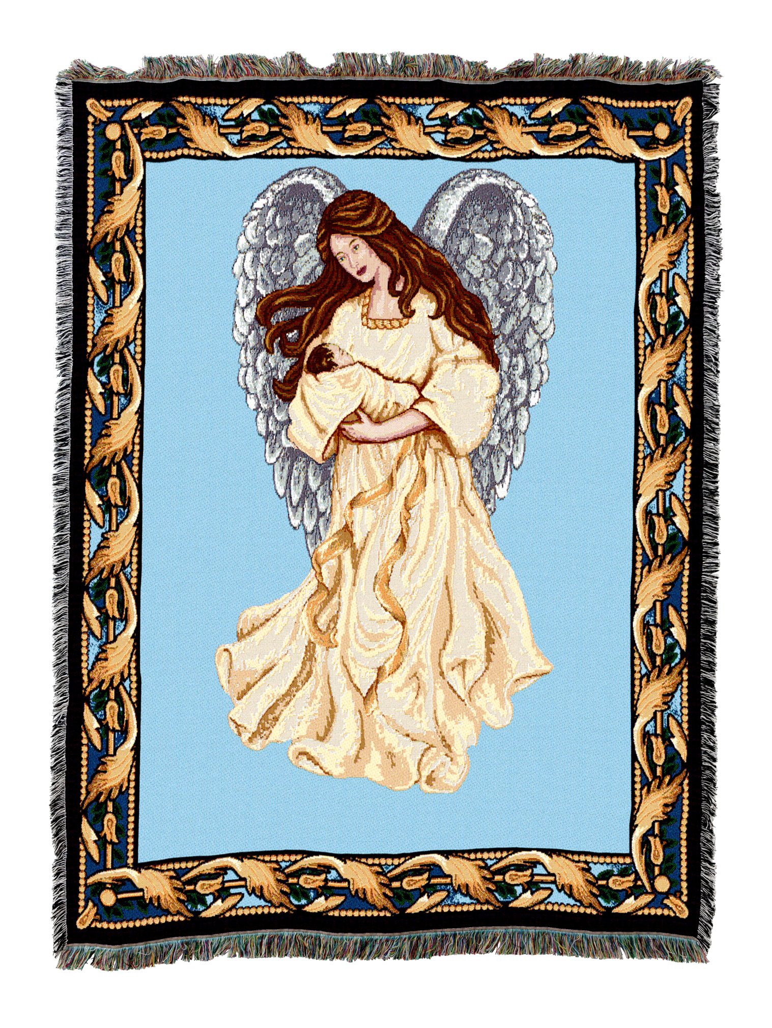 Guardian Angel and Baby 1 Blanket