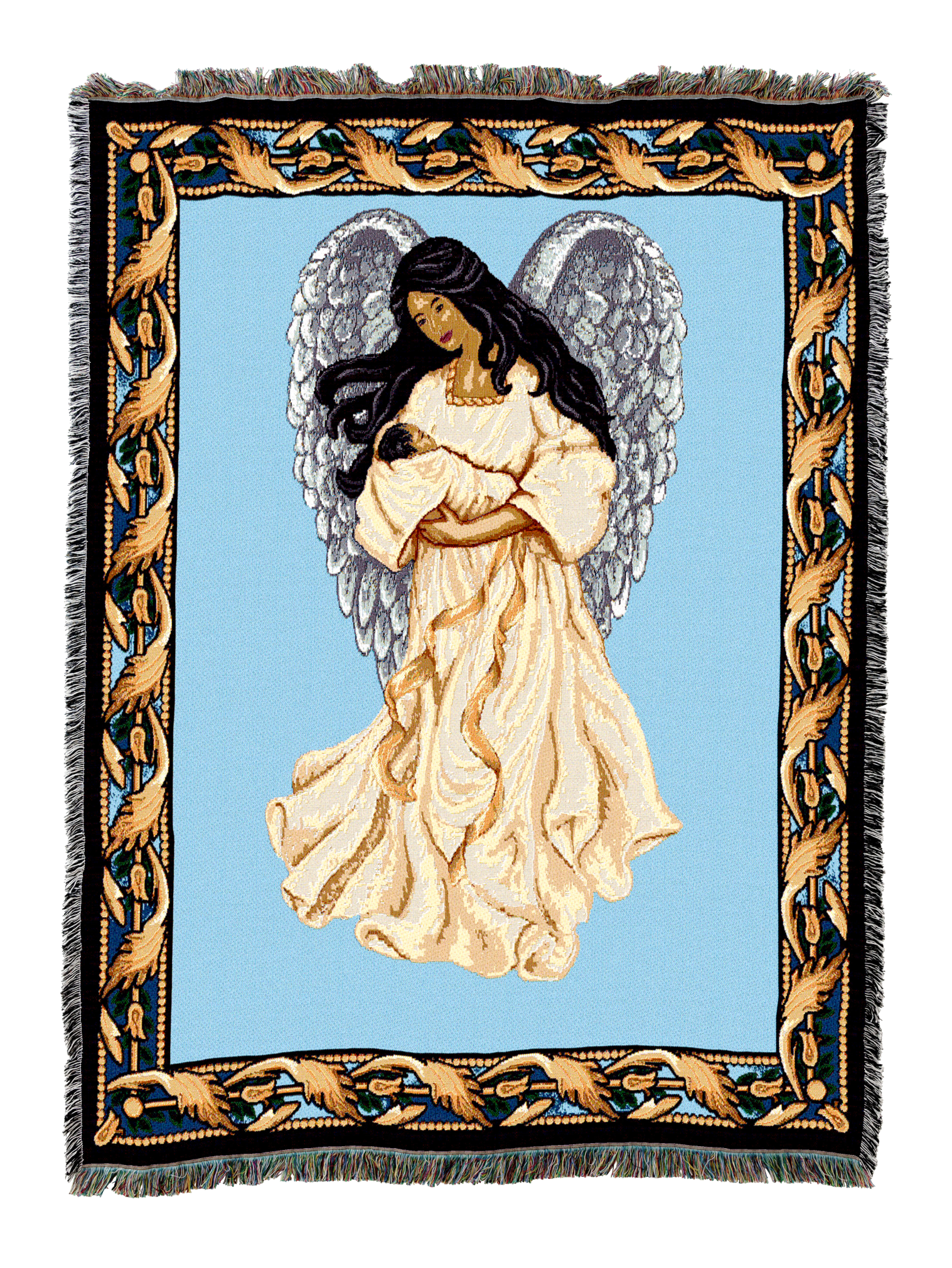 Guardian Angel and Baby 2 Blanket