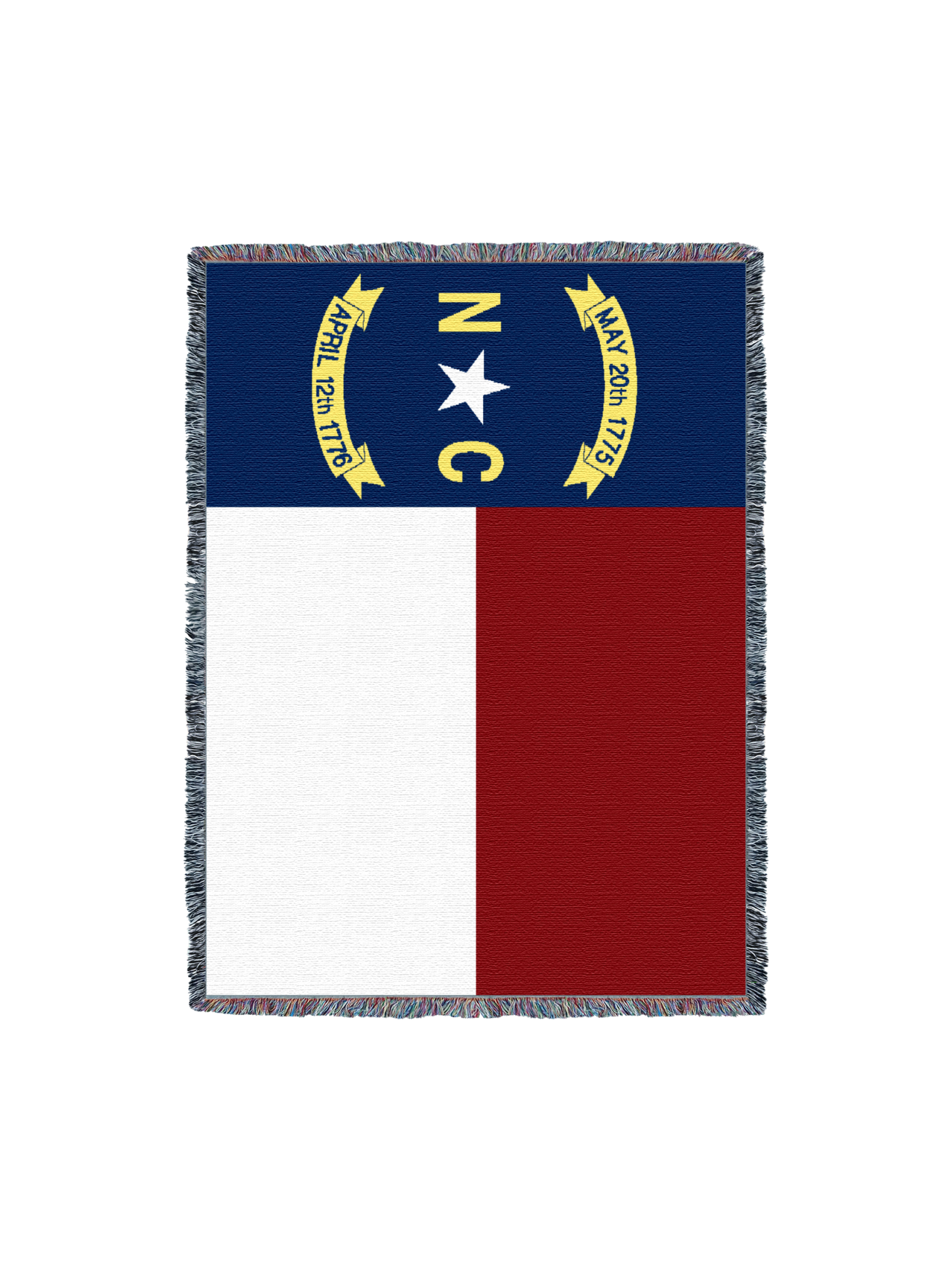North Carolina Flag Blanket