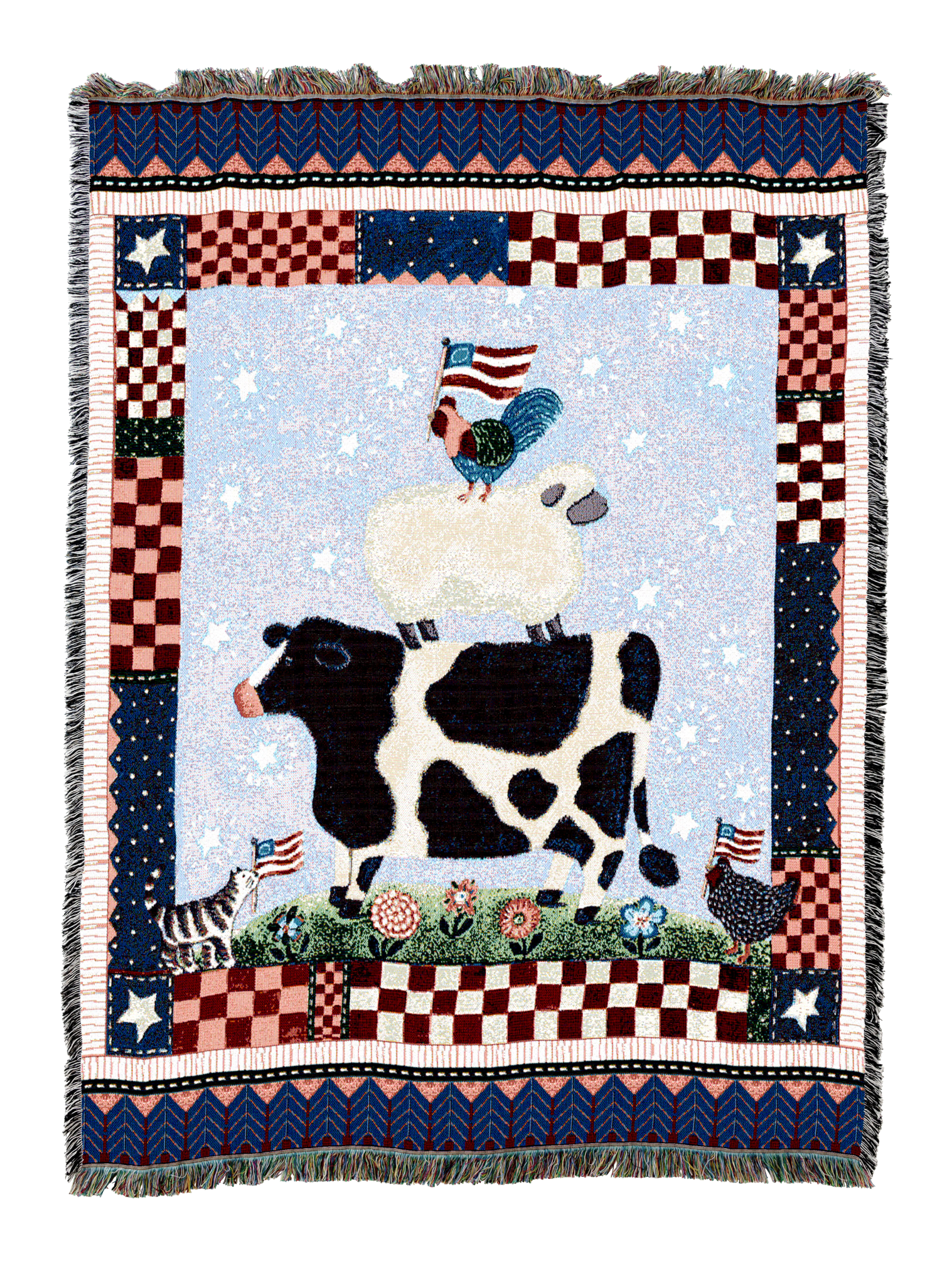 Patriotic Animals Blanket