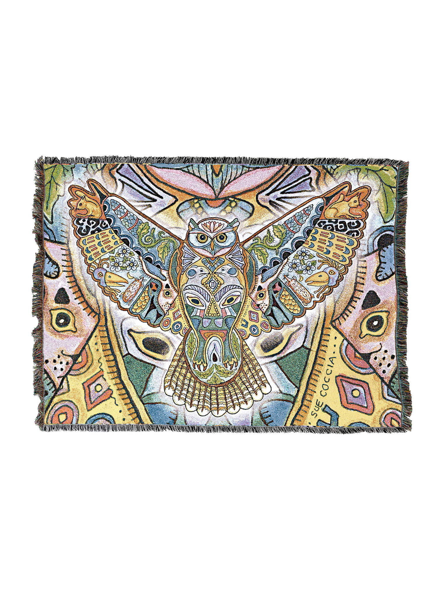 Great Horned Owl Blanket