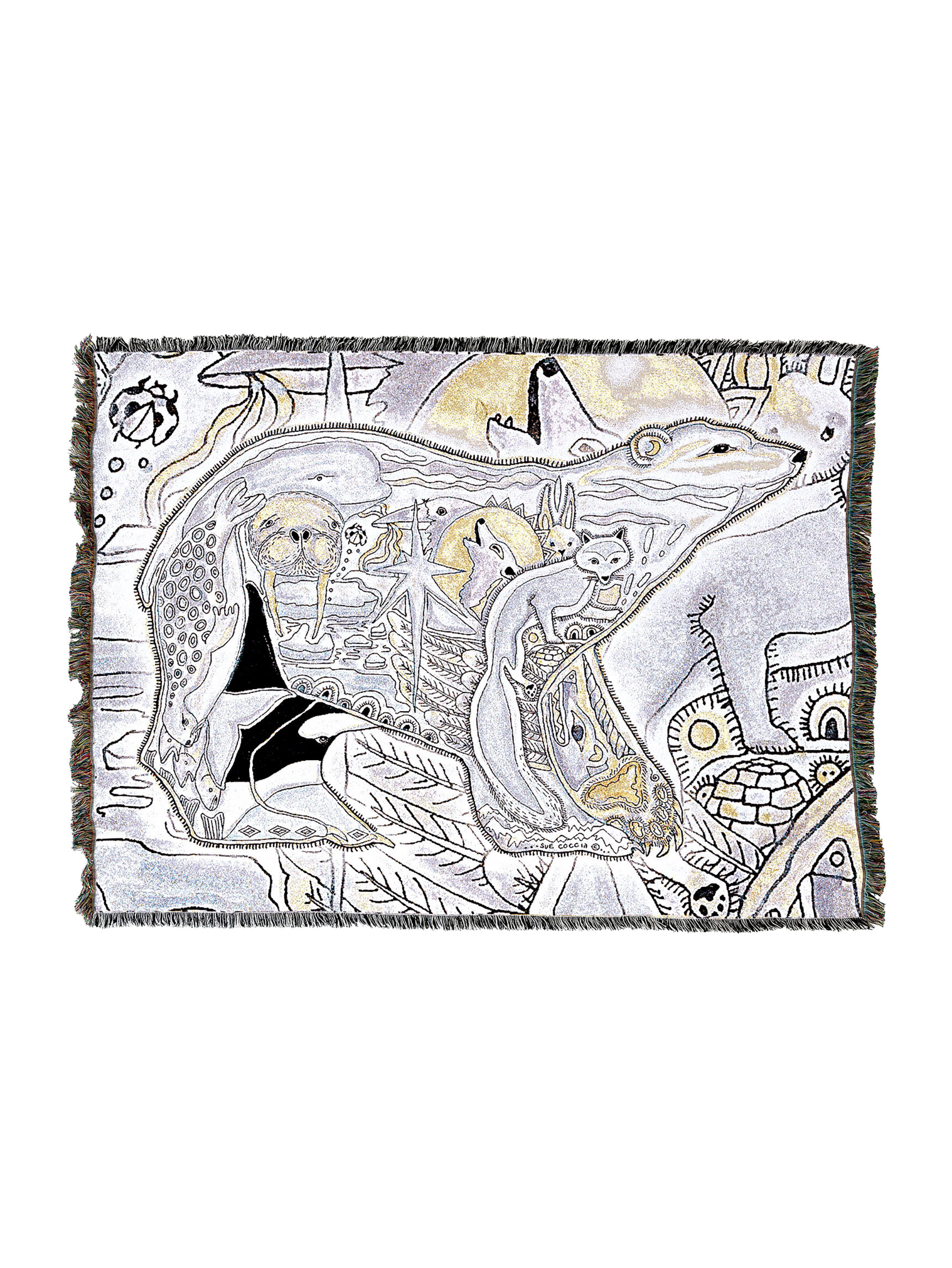 Polar Bear Totem Blanket 2