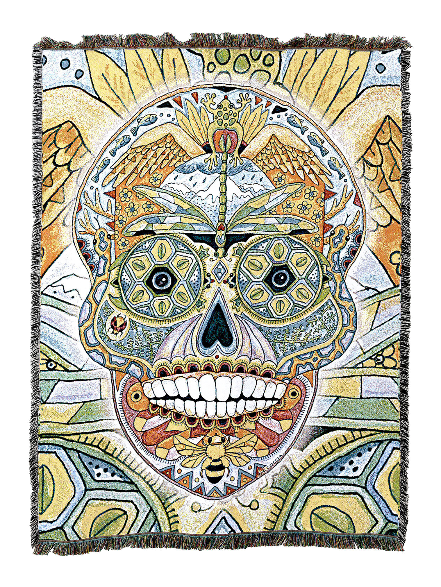 Sugar Skull Totem Blanket 2