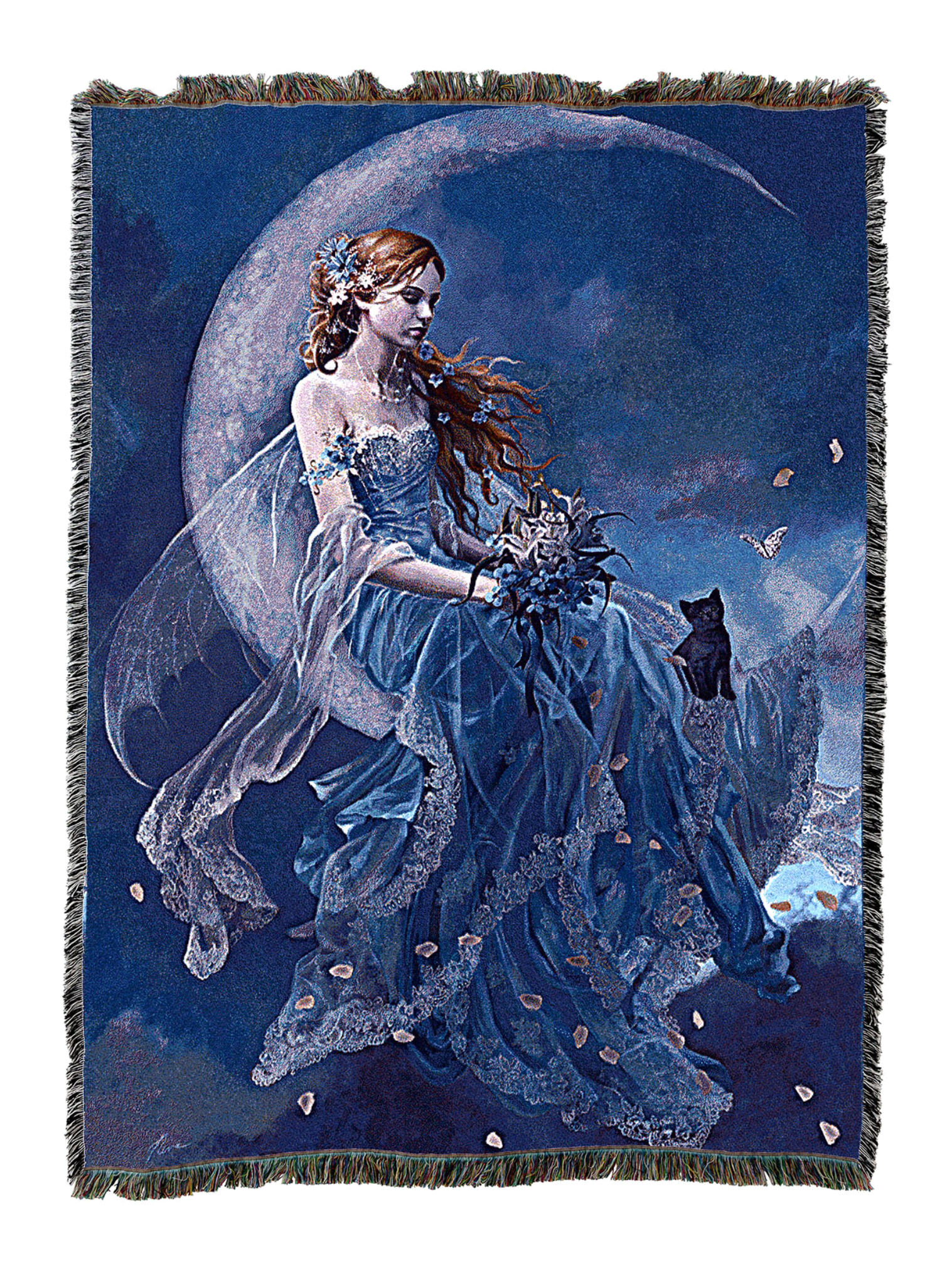 Wind Moon Fairy Woven Blanket