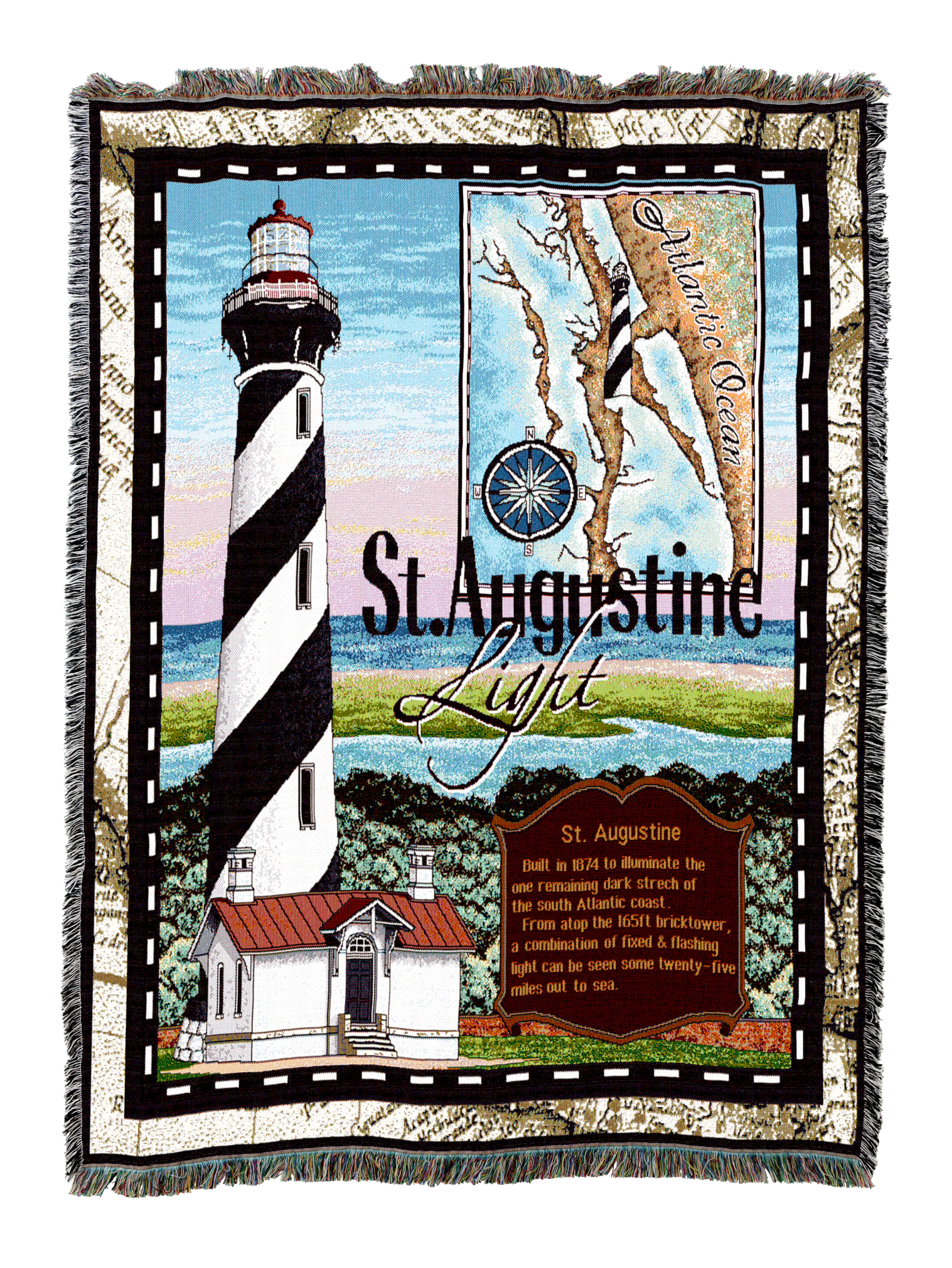 St Augustine Lighthouse Blanket
