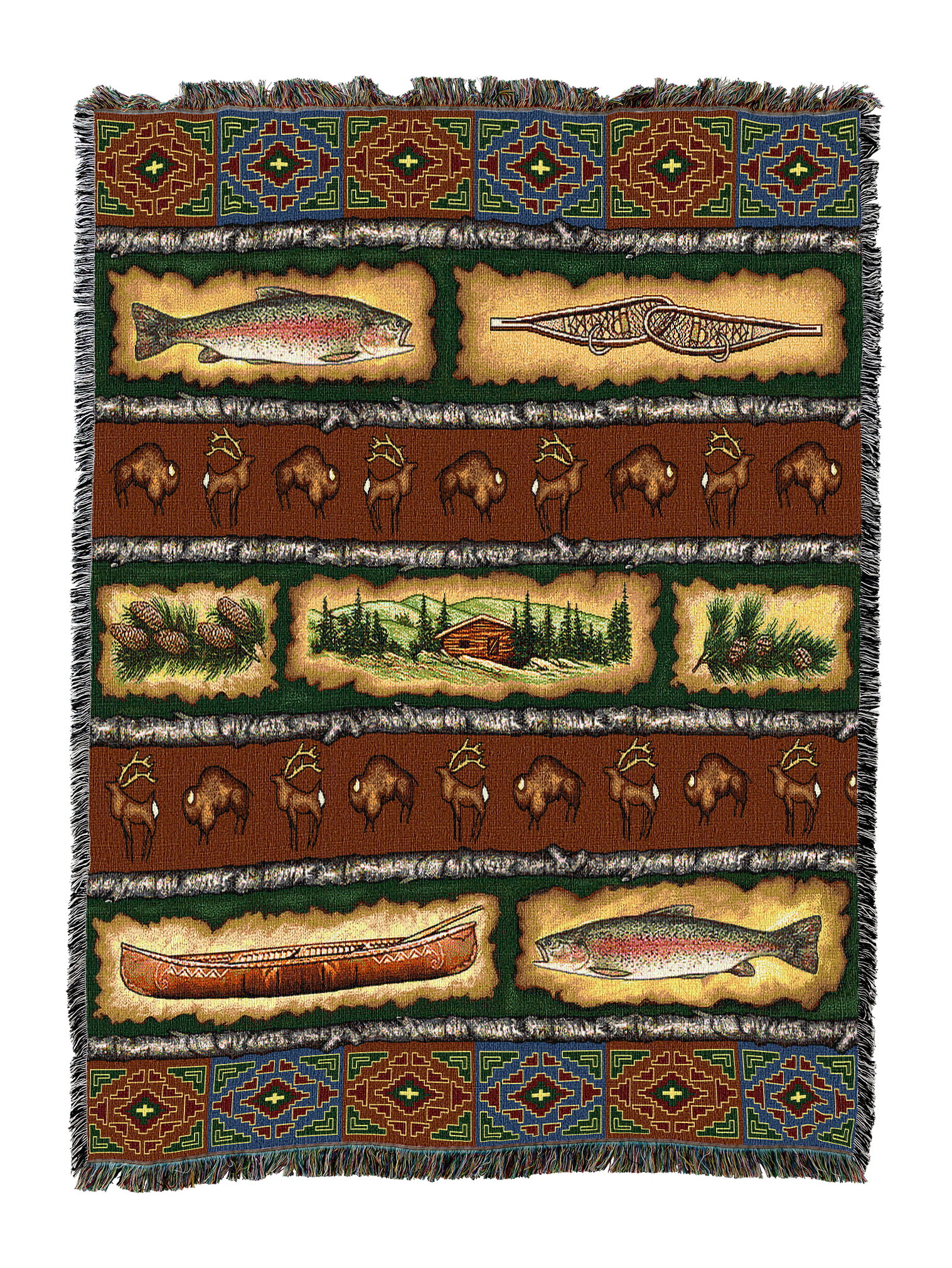Stripe Lodge Blanket