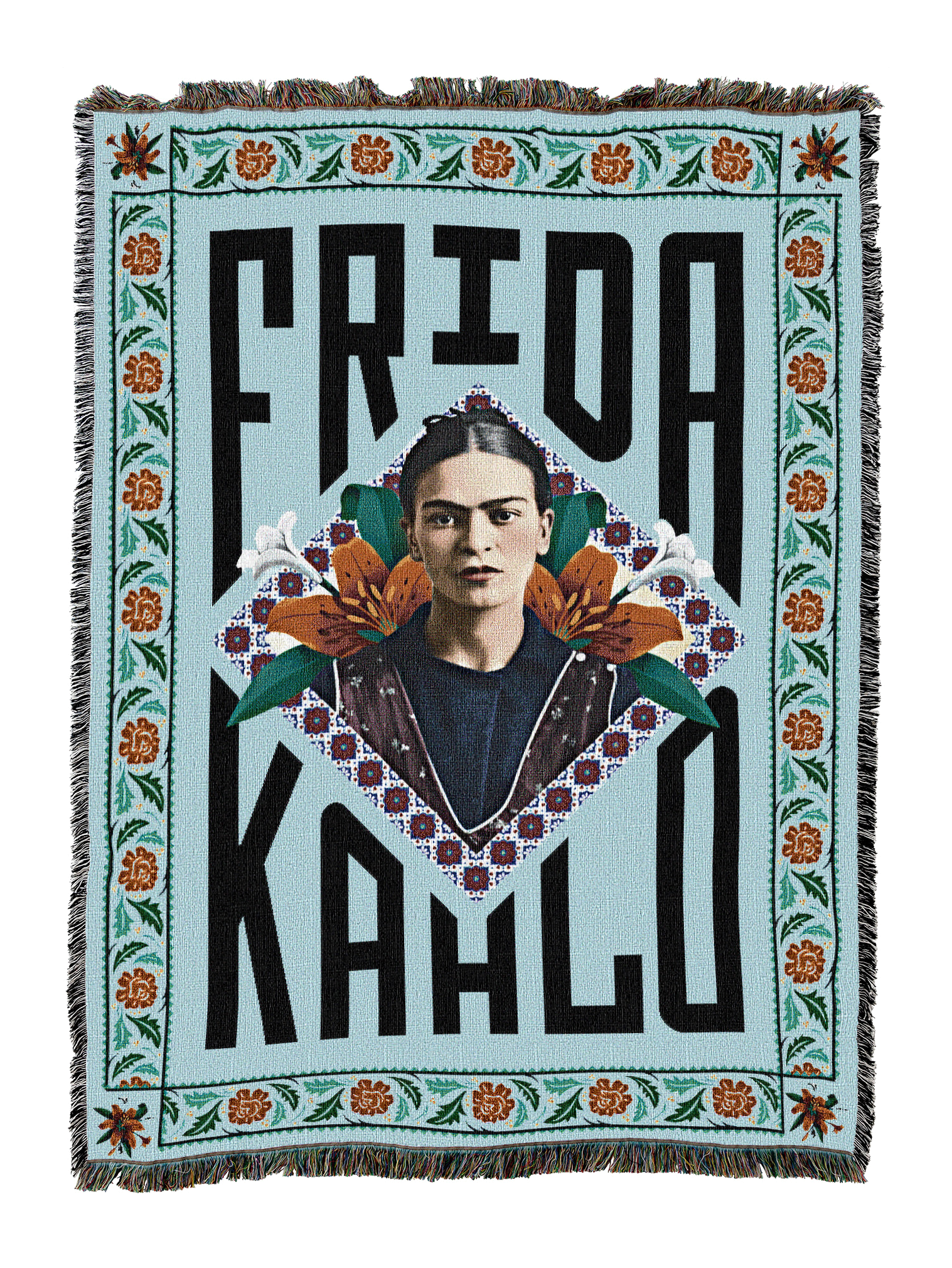Frida Portrait Blanket