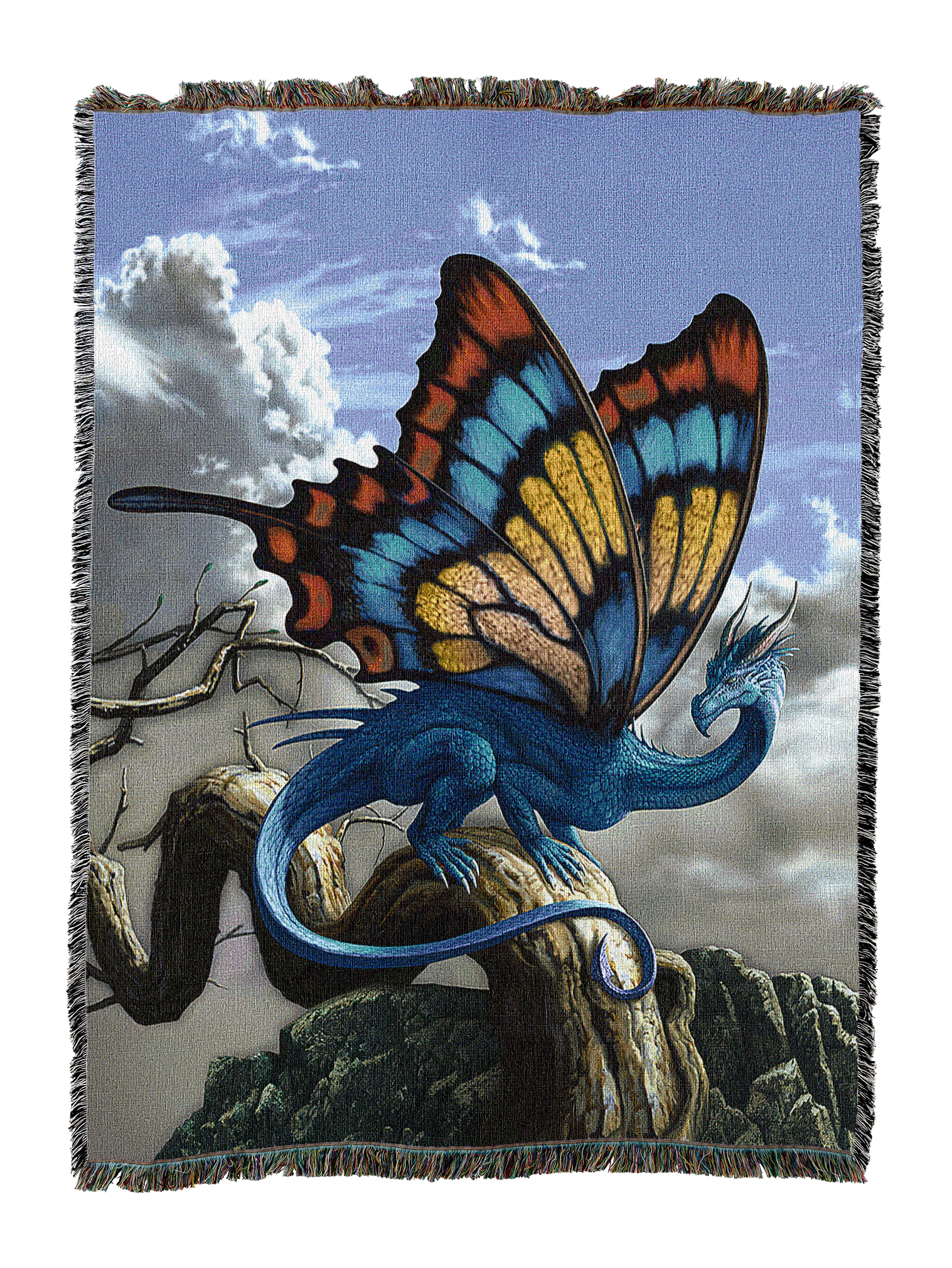 Drakerfly Butterfly Dragon Blanket