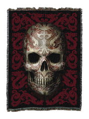 Oriental Skull Blanket