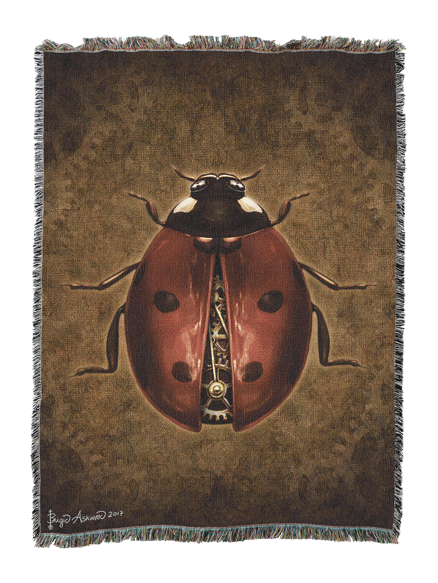 Steampunk Ladybug Blanket