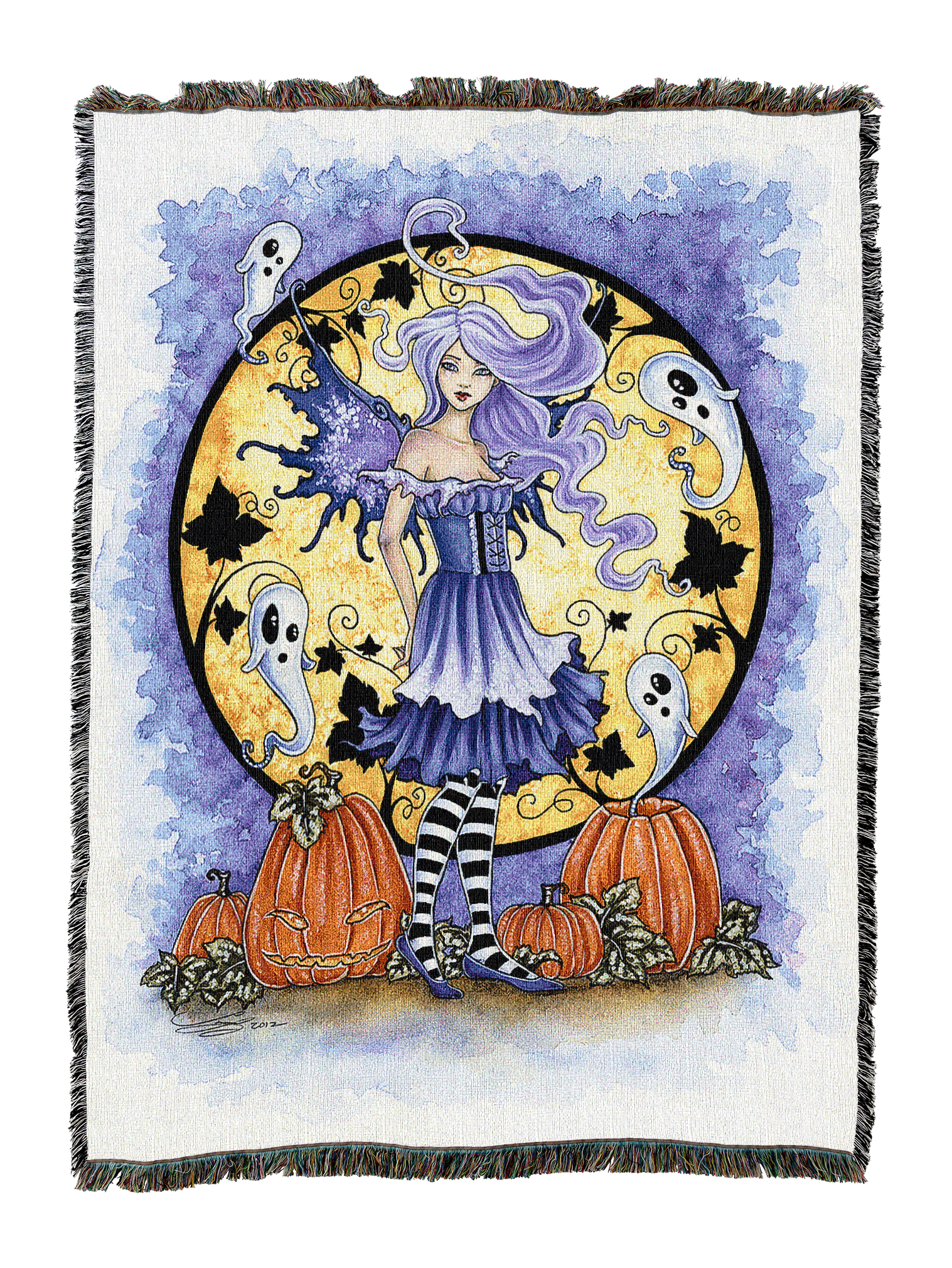 Haunted Pumpkin Blanket