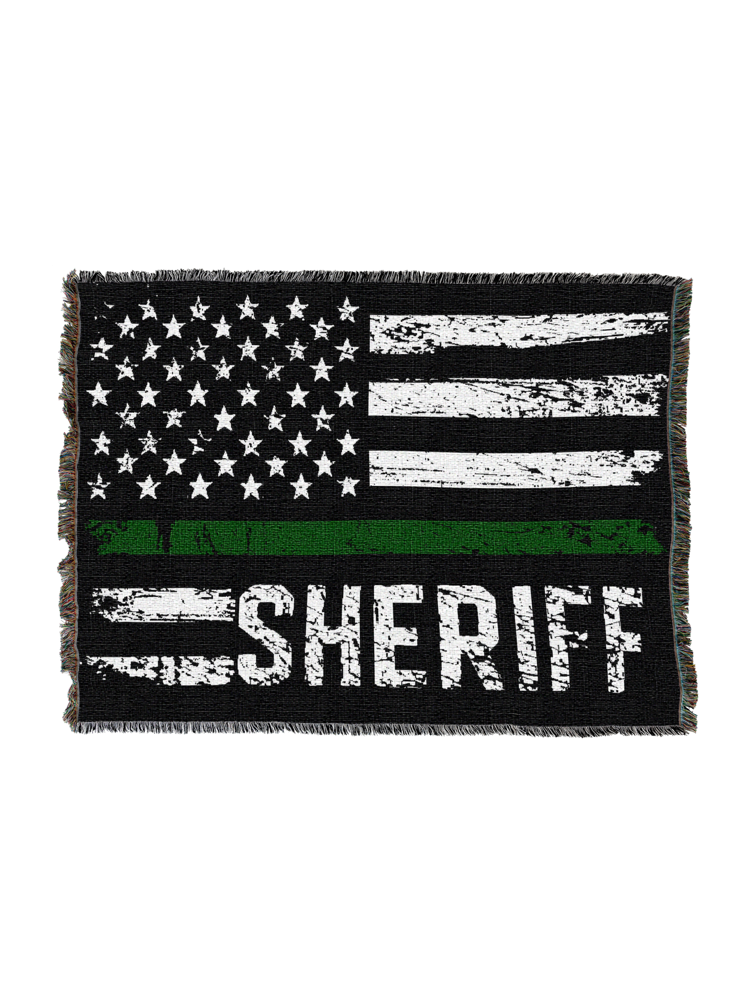 Sheriff Lg Flag Blanket