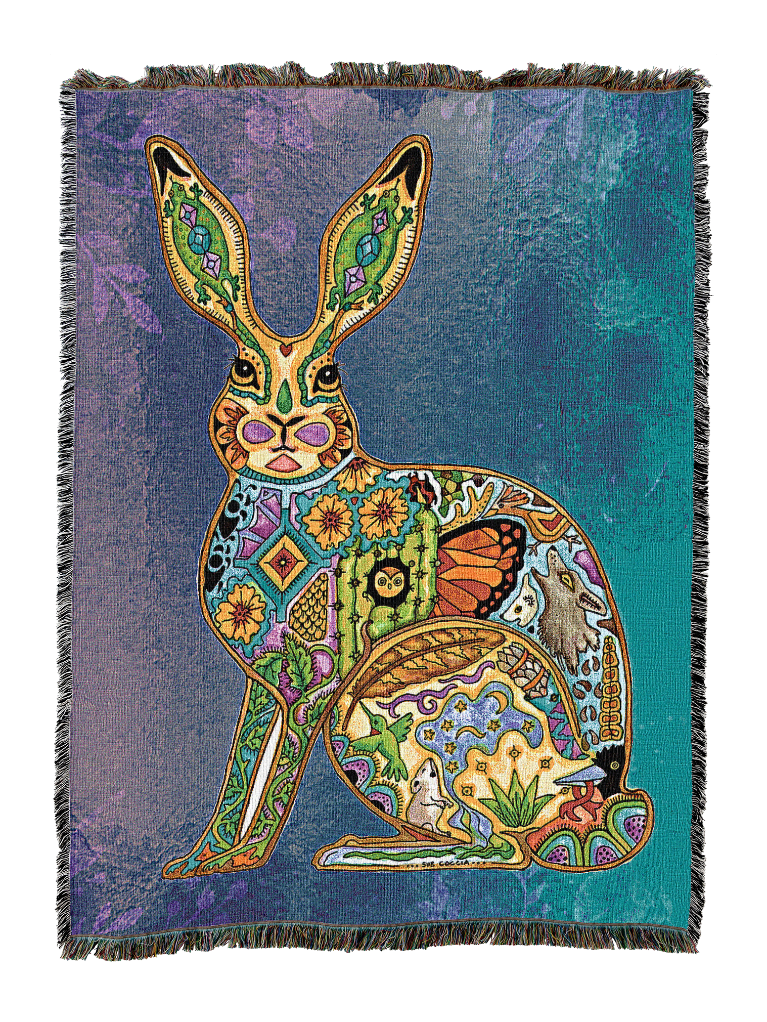 Jackrabbit Tapestry Blanket