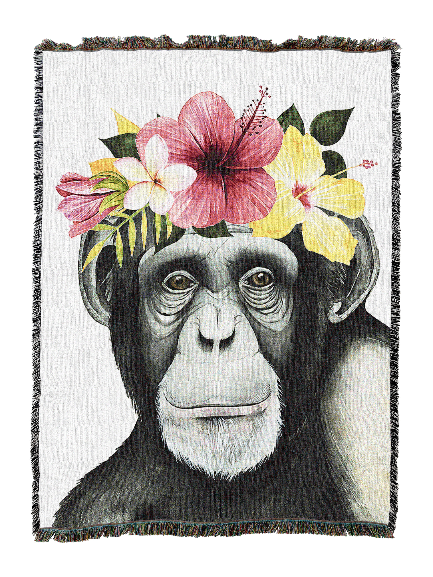 Monkey Flower Crown Blanket