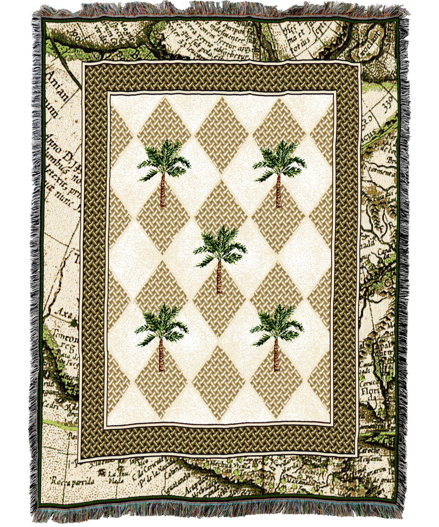 Colonial Palms Blanket