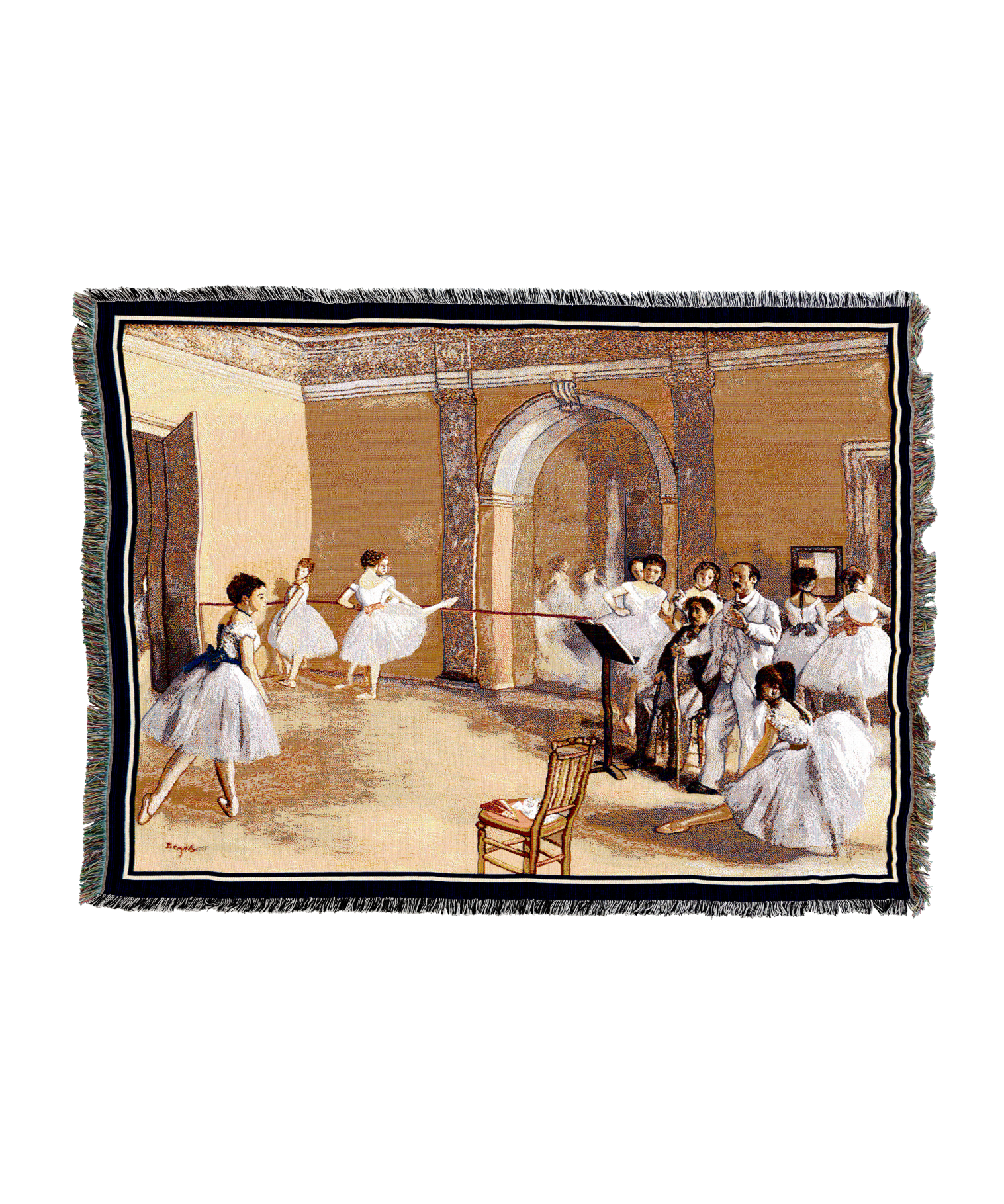 Degas Dance Foyer at the Opera on the rue Le Peletier Blanket