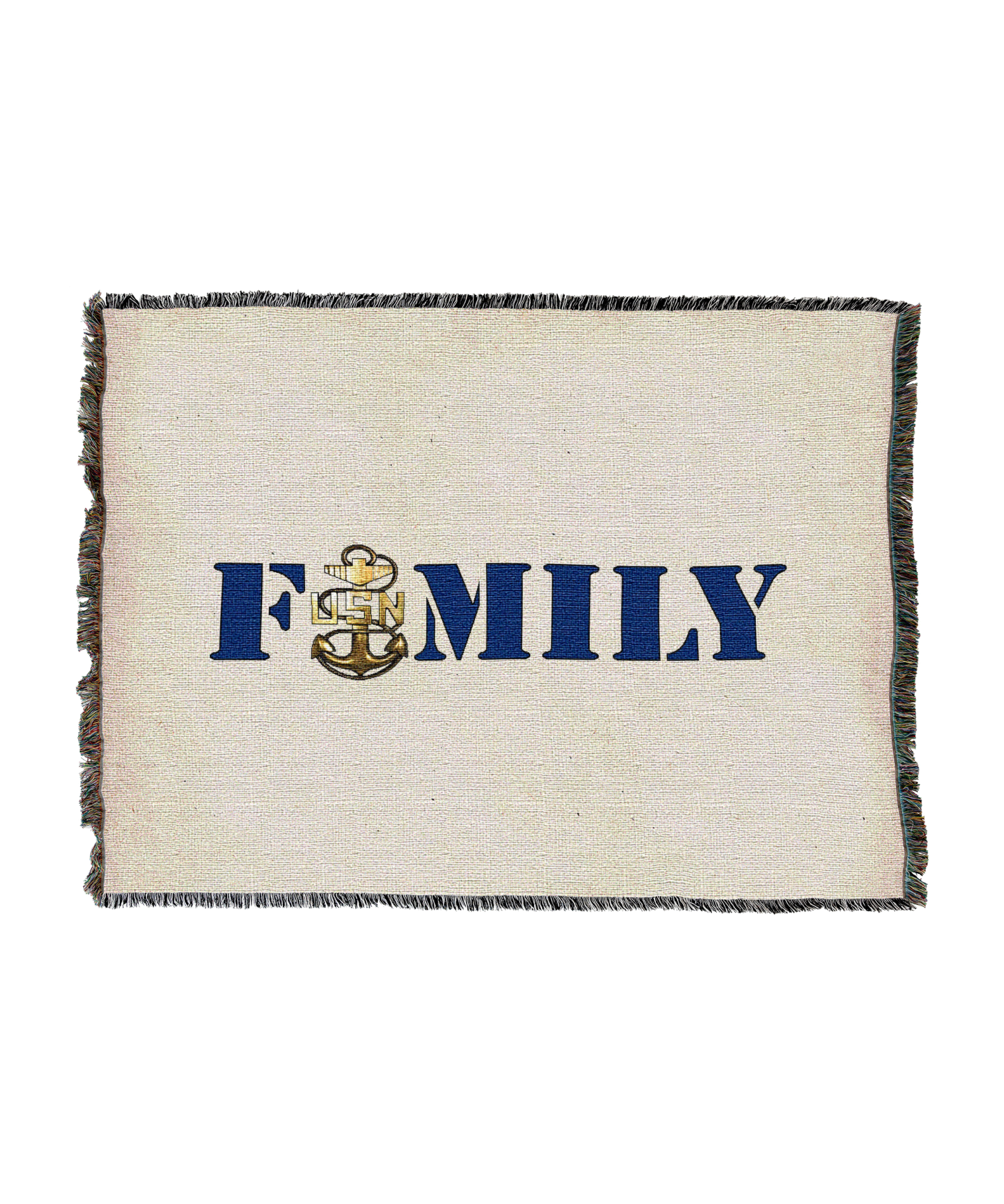 Family Navy Blanket