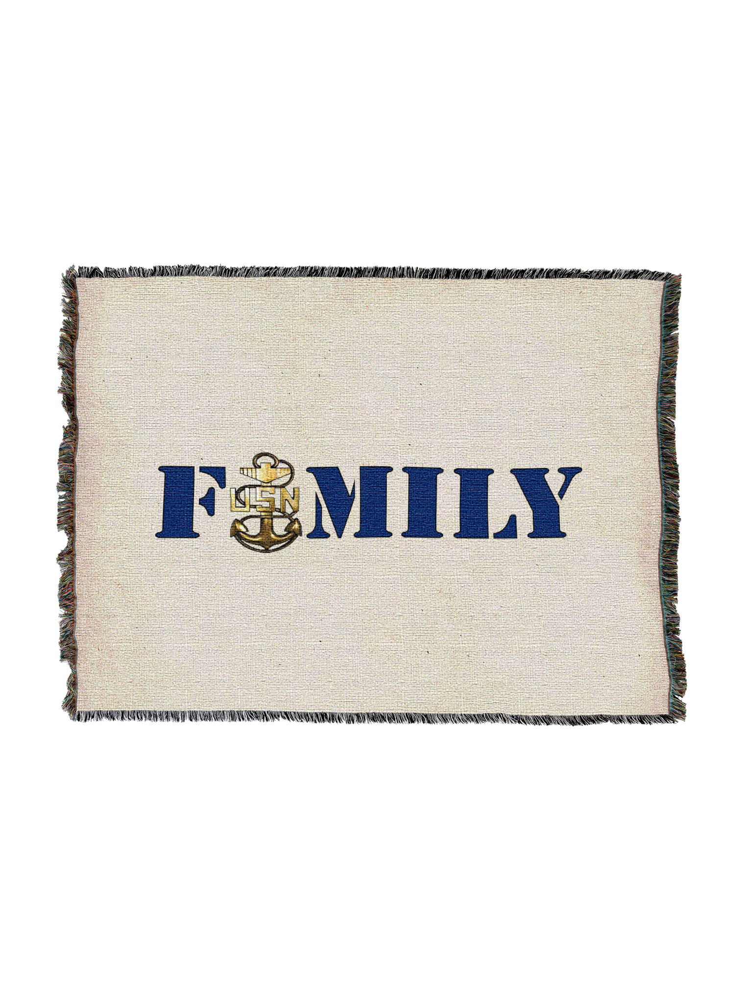 Family Navy Blanket