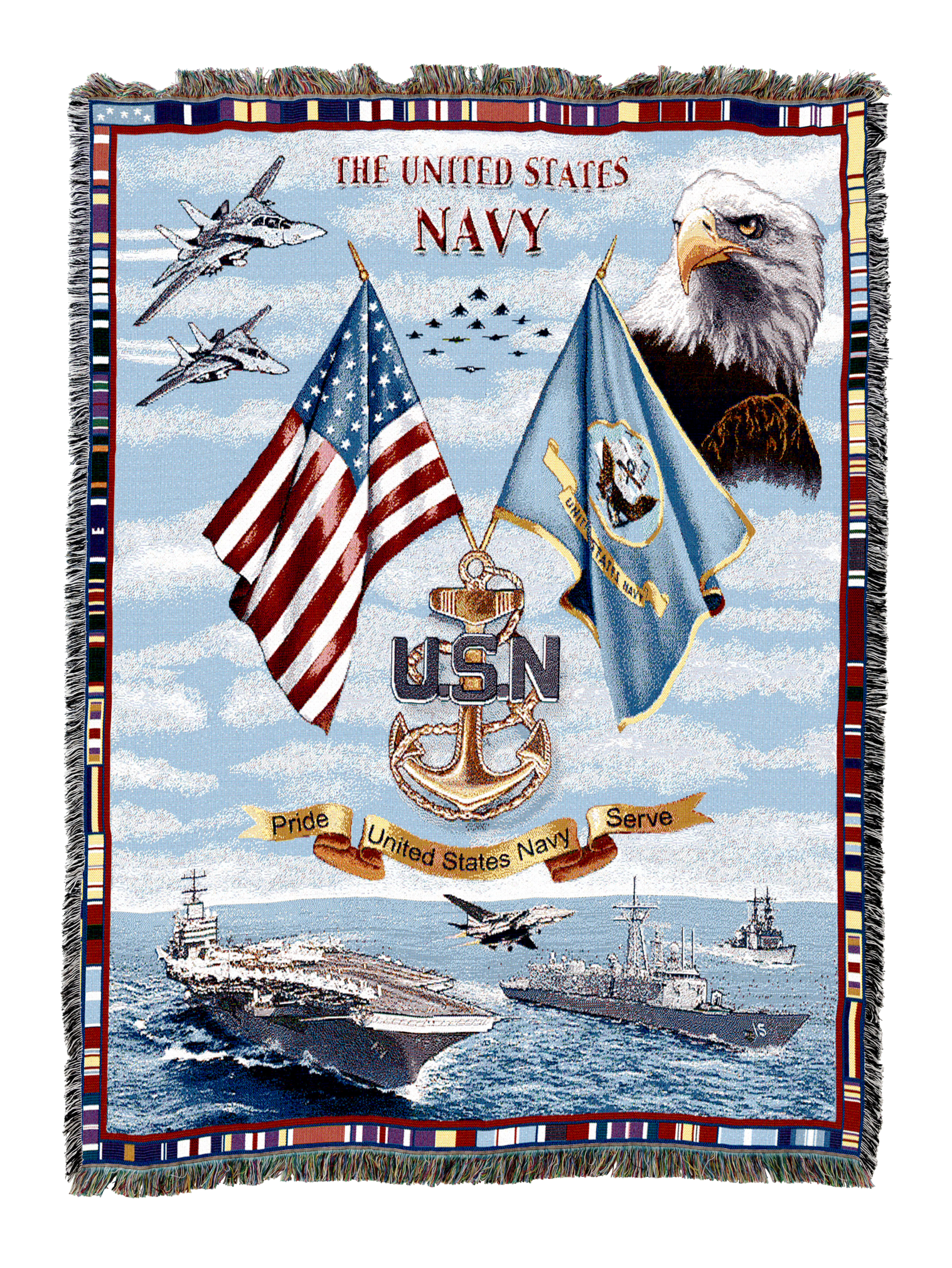 Us Navy Sea Power Blanket
