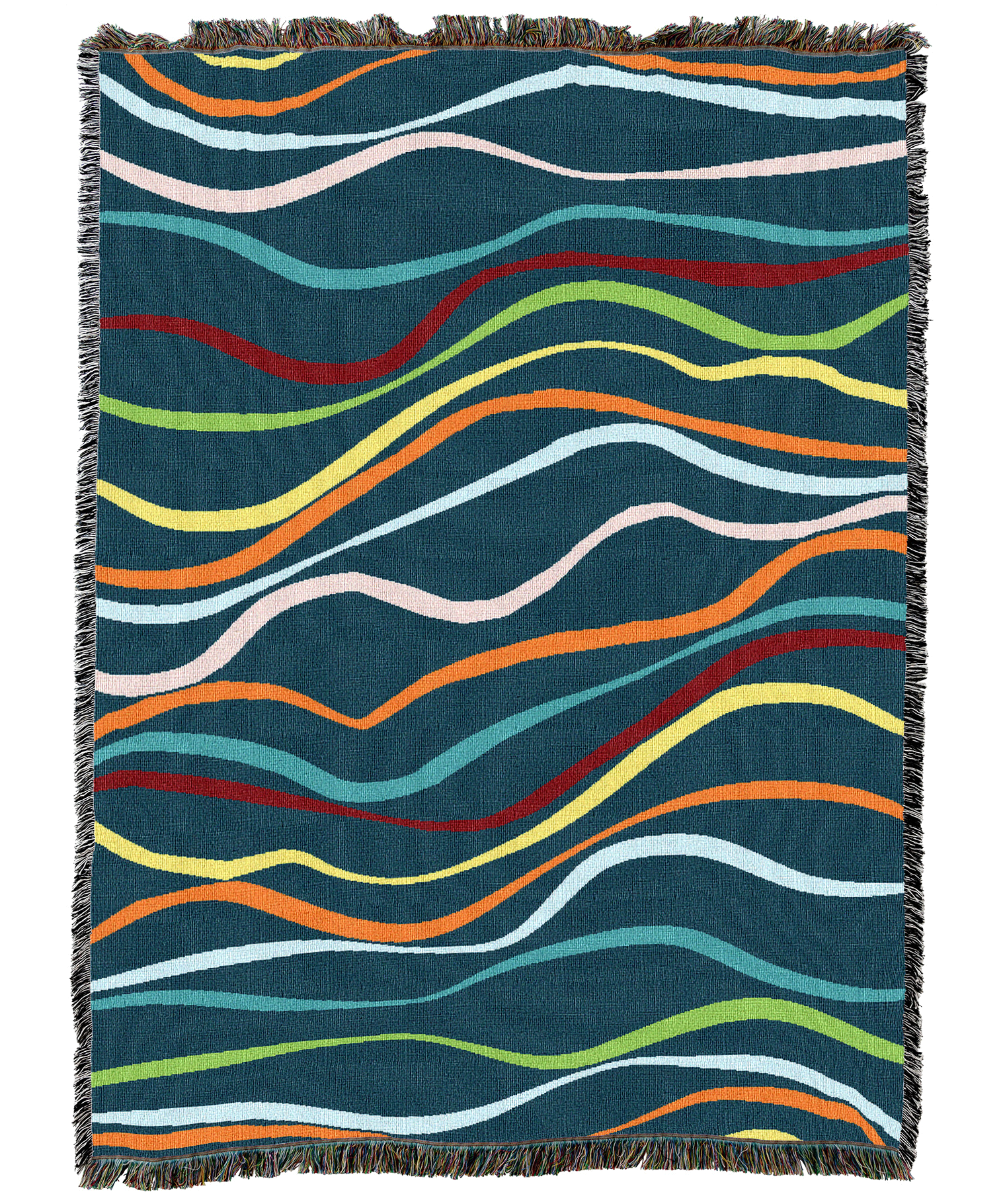 Waverly Blue Versicolor Blanket