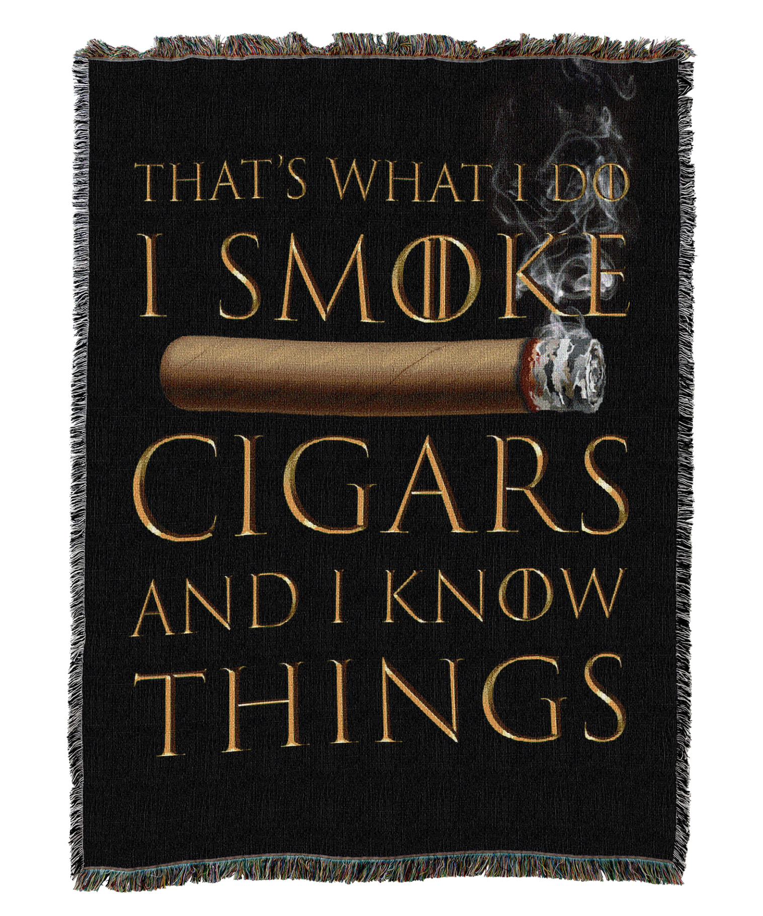 I Know Cigars Blanket