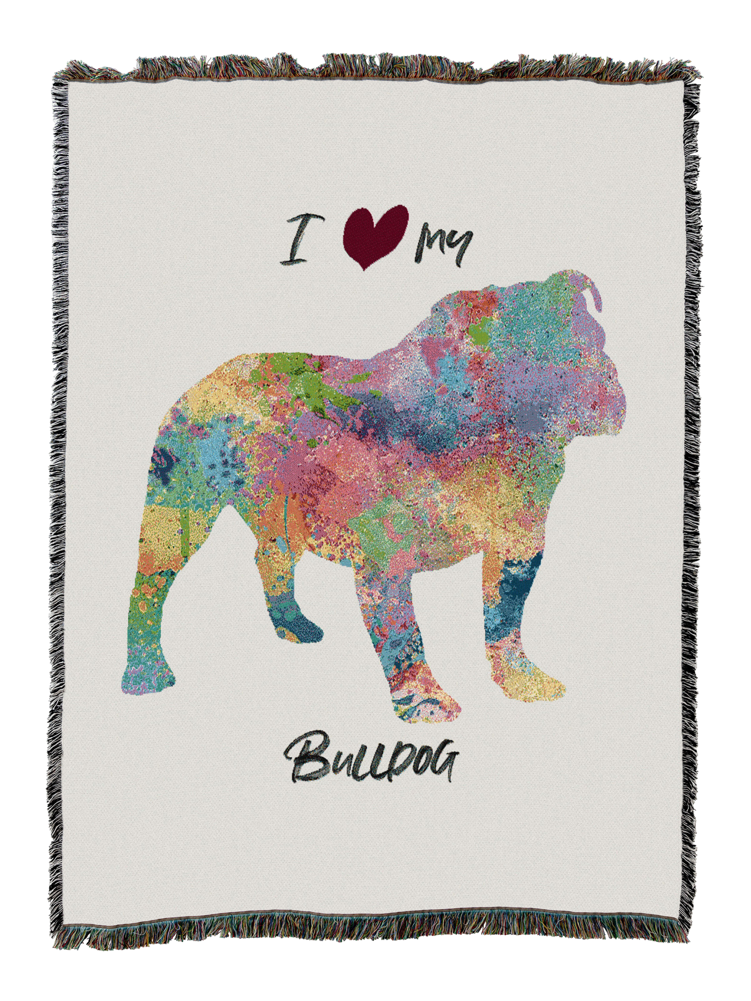 Splash Bulldog Blanket