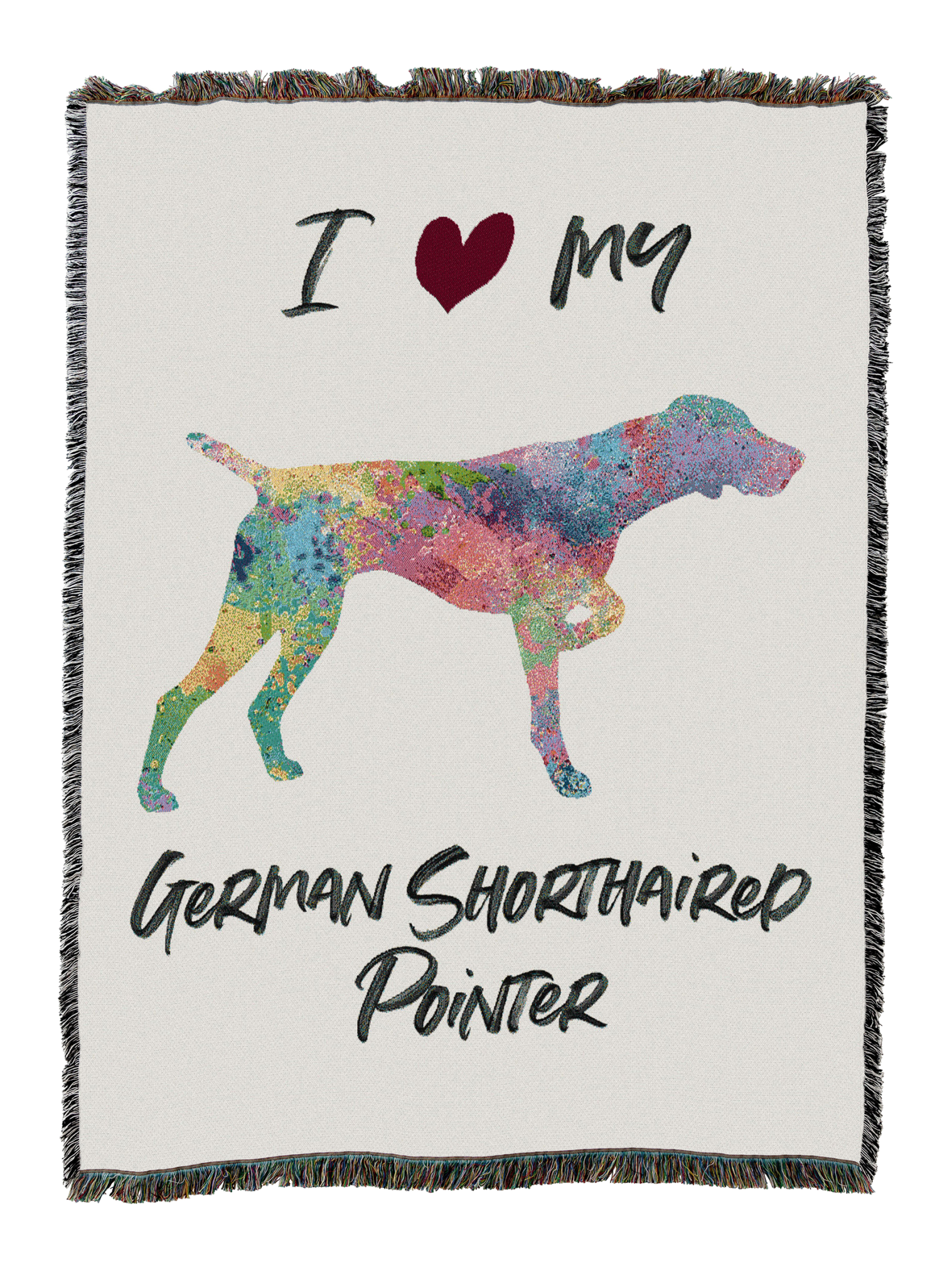 Splash German Shorthaired Pointer Blanket