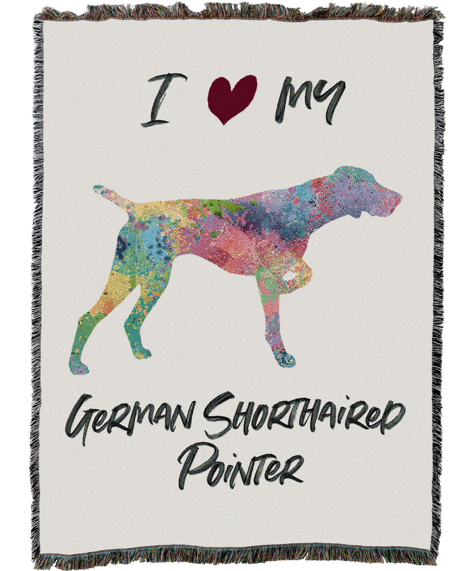 Splash German Shorthaired Pointer Blanket