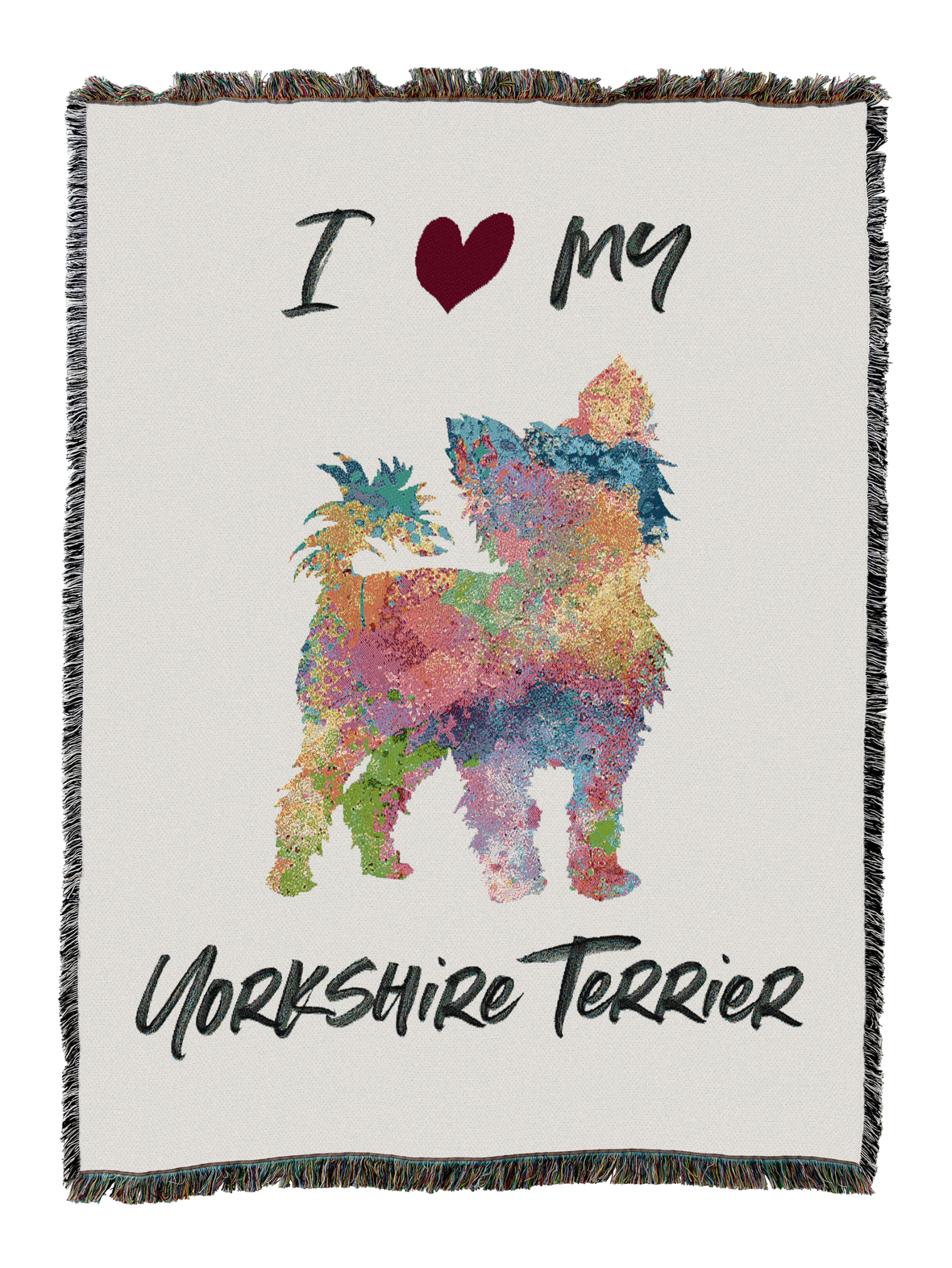 Splash Yorkshire Terrier Blanket