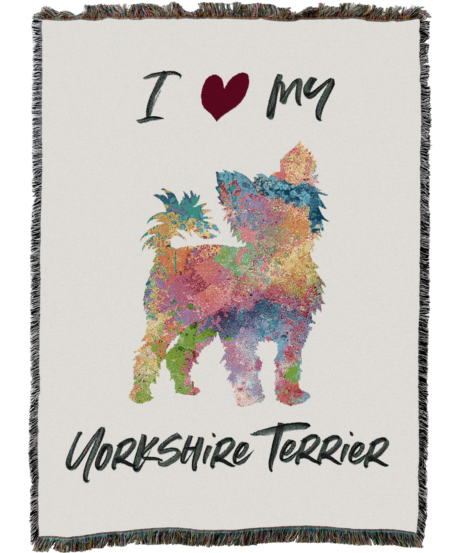 Splash Yorkshire Terrier Blanket
