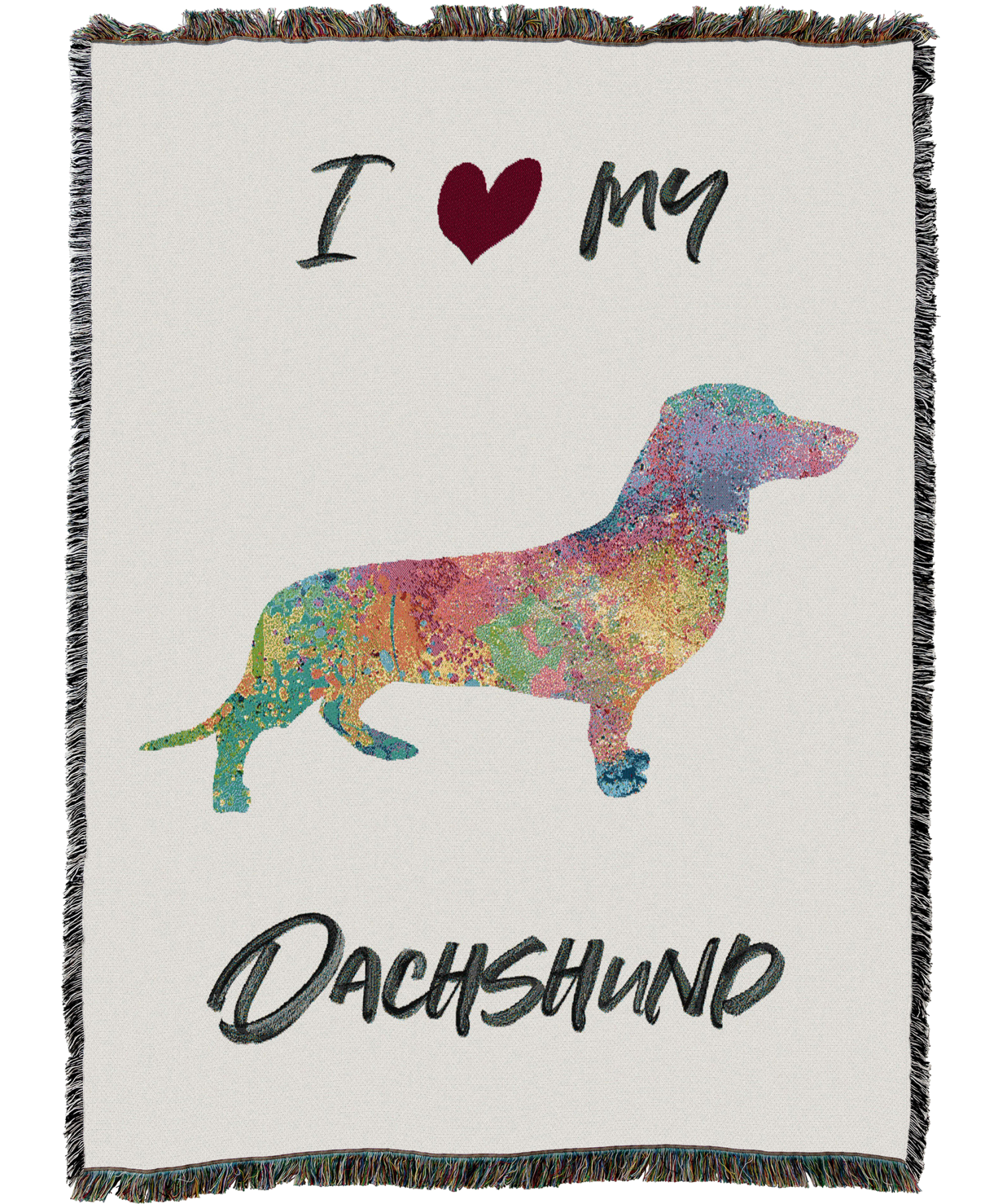 Splash Dachshund Blanket