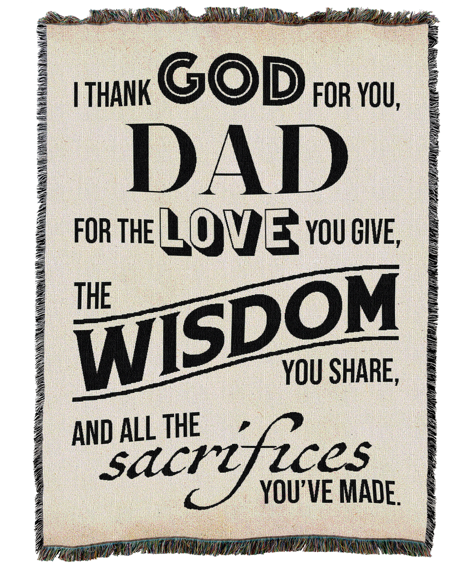 Thank God Dad Blanket