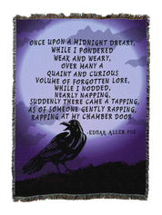 Midnight Dreary Purple Blanket