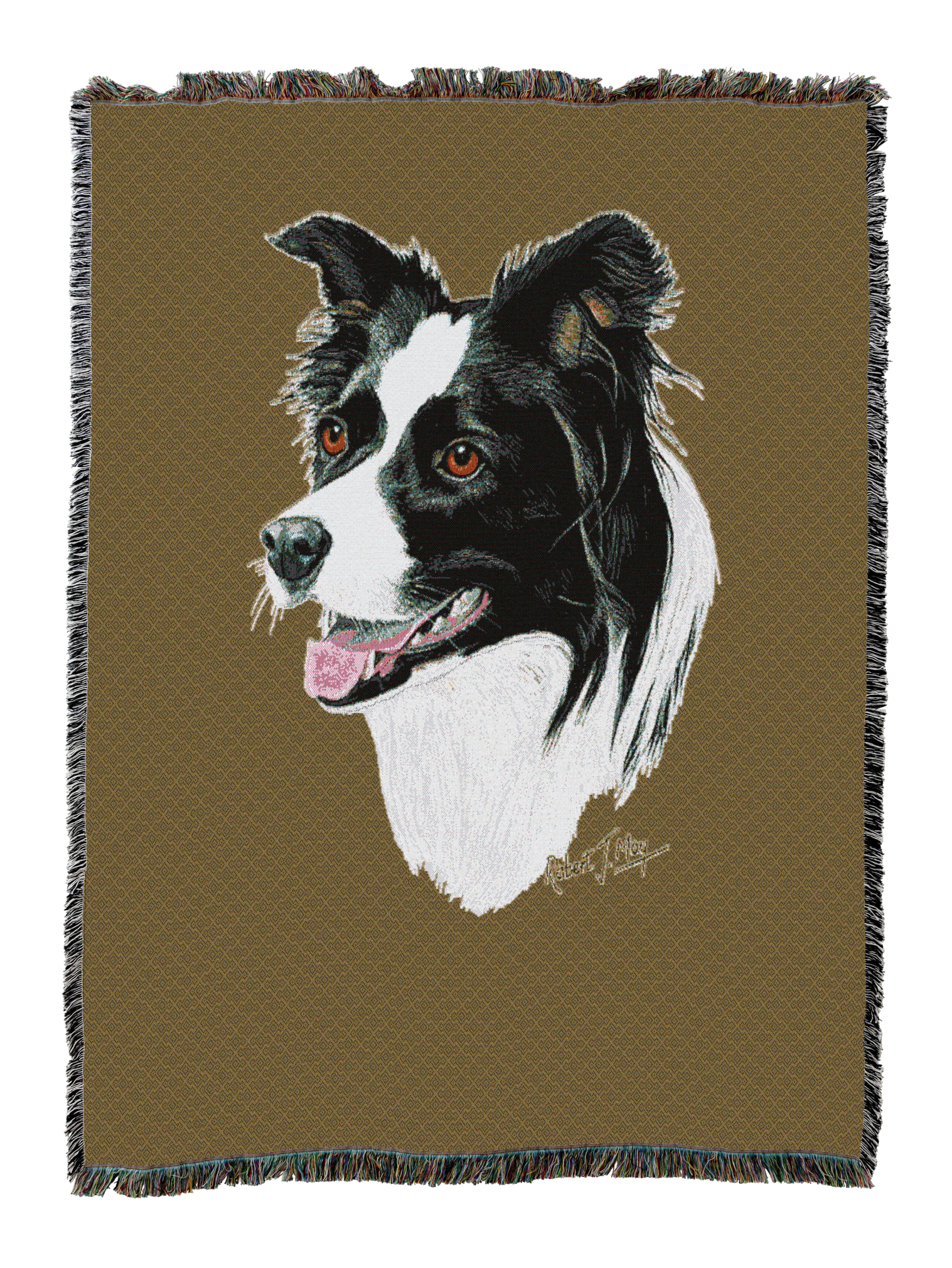 Border Collie Blanket Sand