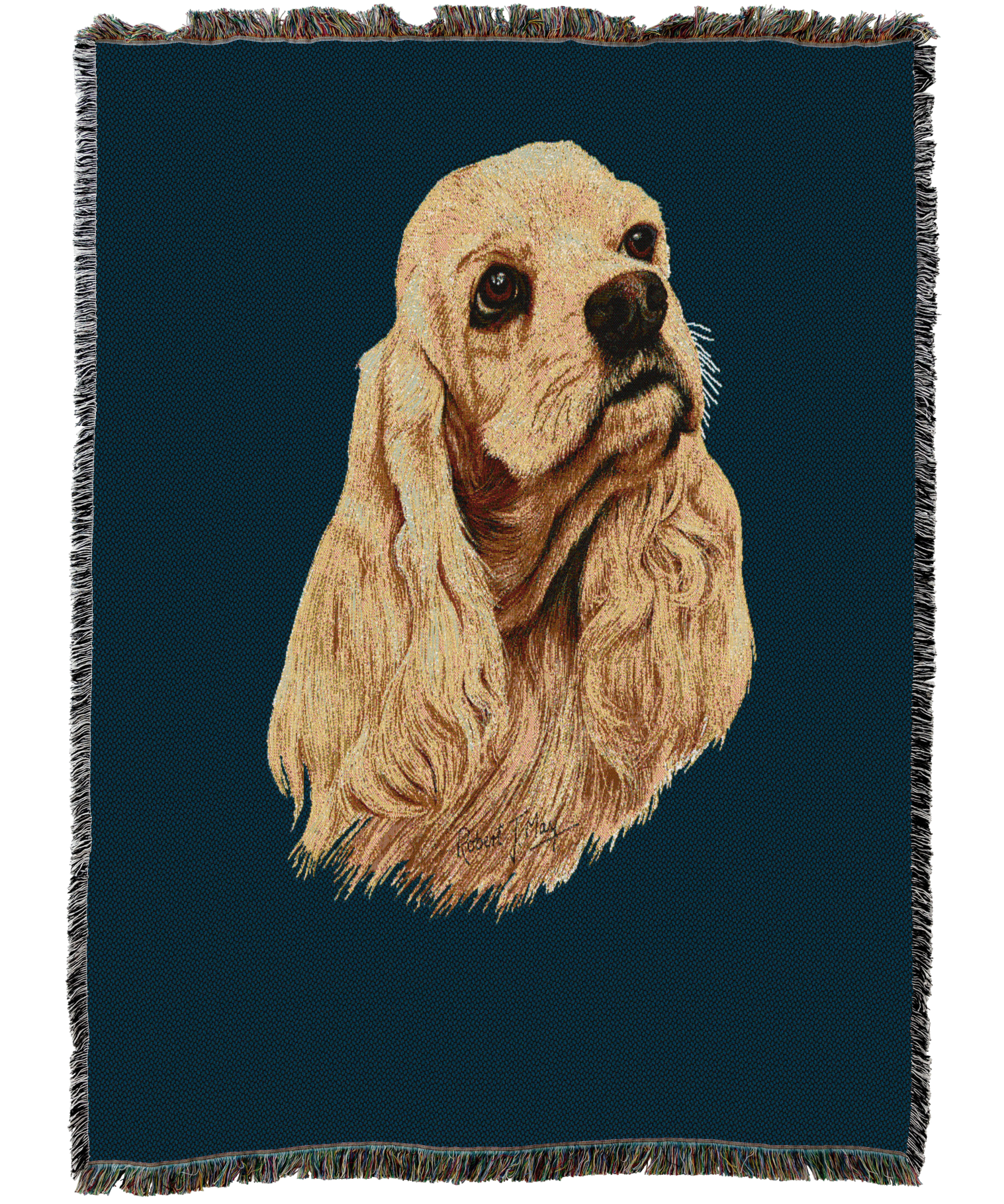 Cocker Spaniel Blanket Blue