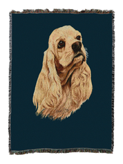 Cocker Spaniel Blanket Blue