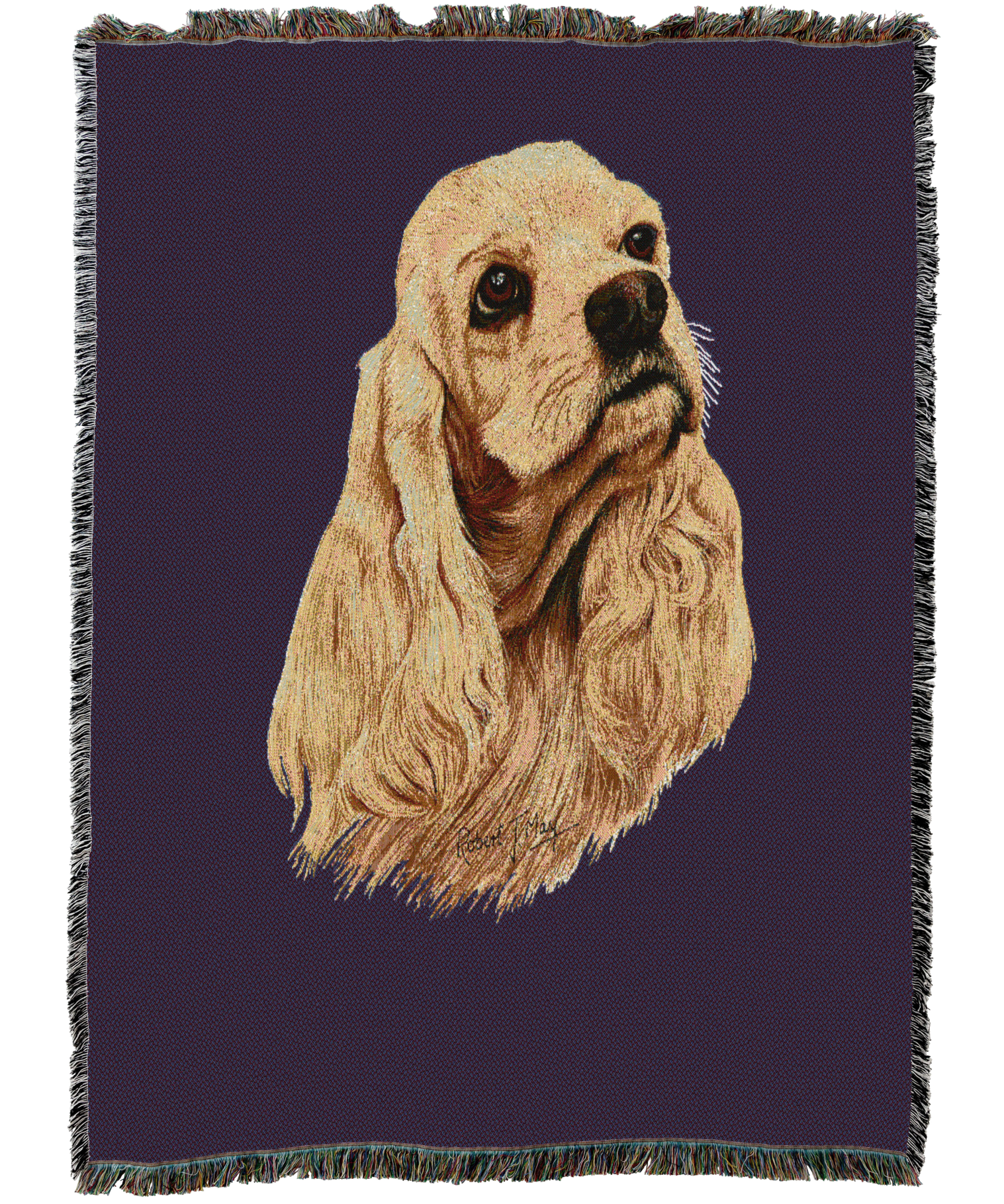 Cocker Spaniel Blanket Purple