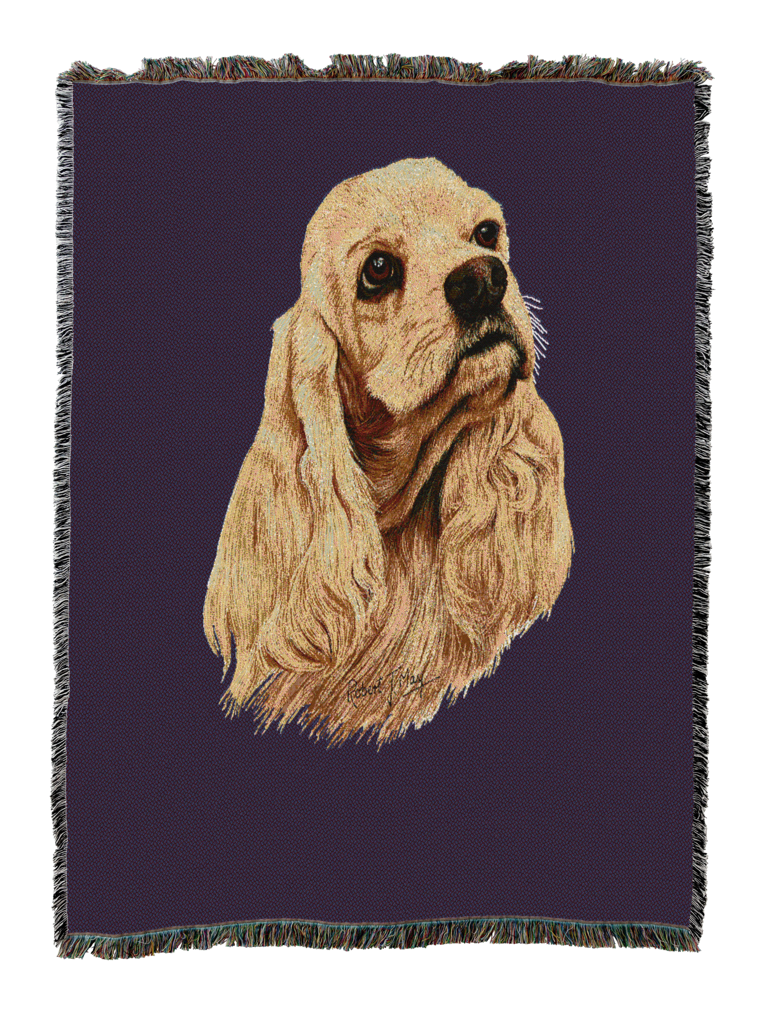 Cocker Spaniel Blanket Purple