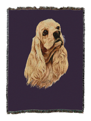 Cocker Spaniel Blanket Purple