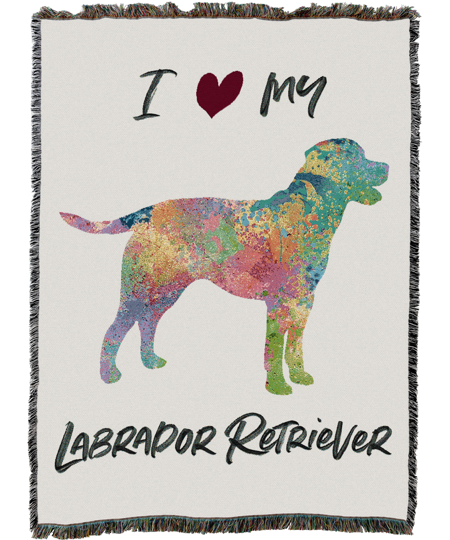Splash Labrador Retriever Blanket