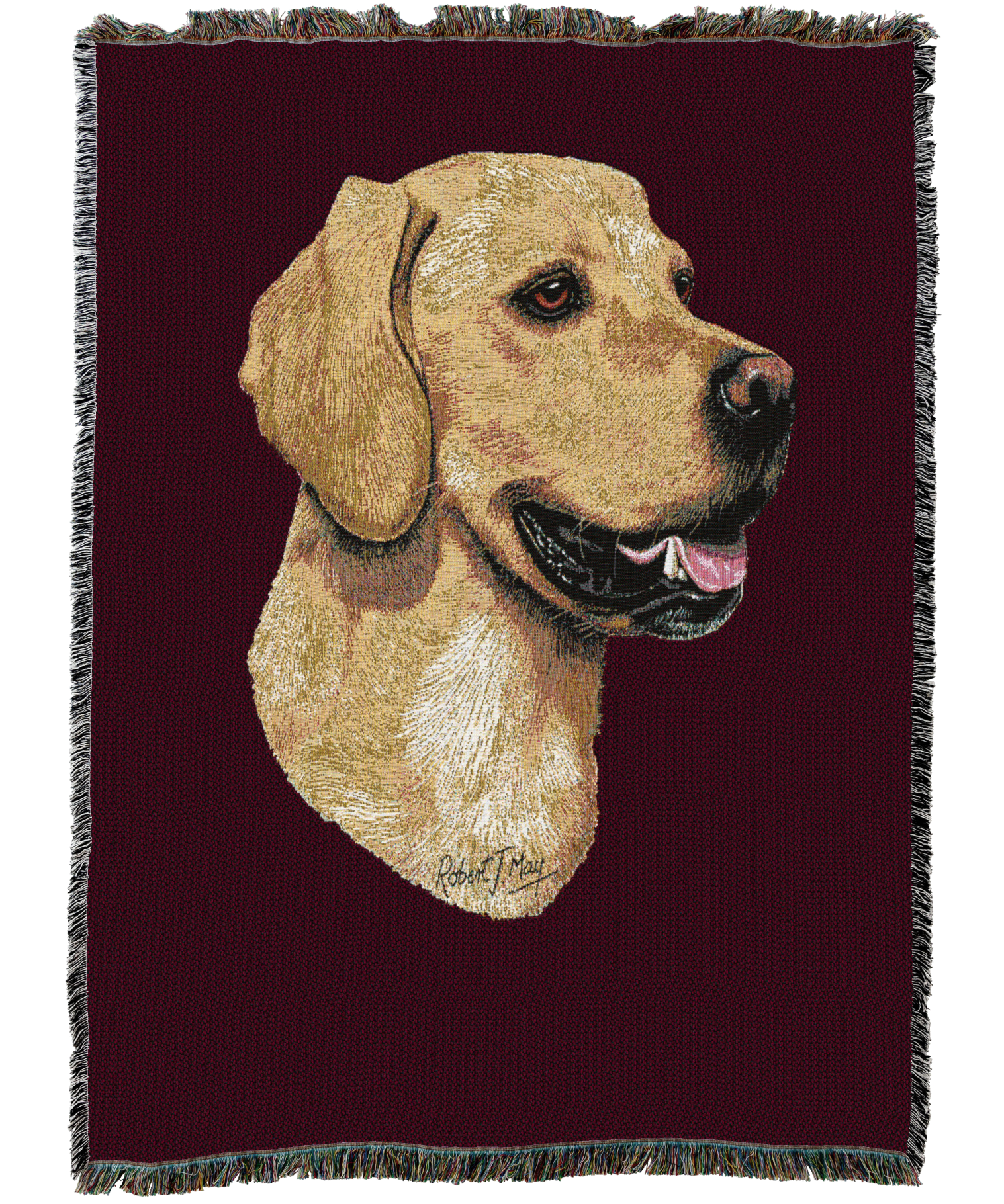 Golden Retriever Blanket Red