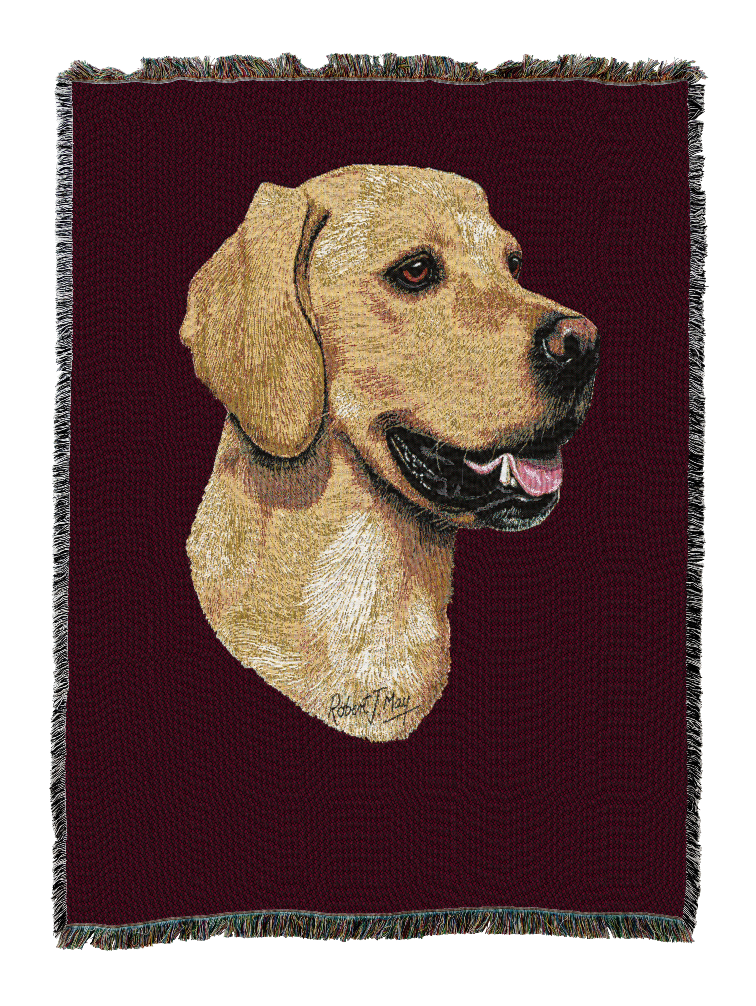 Golden Retriever Blanket Red