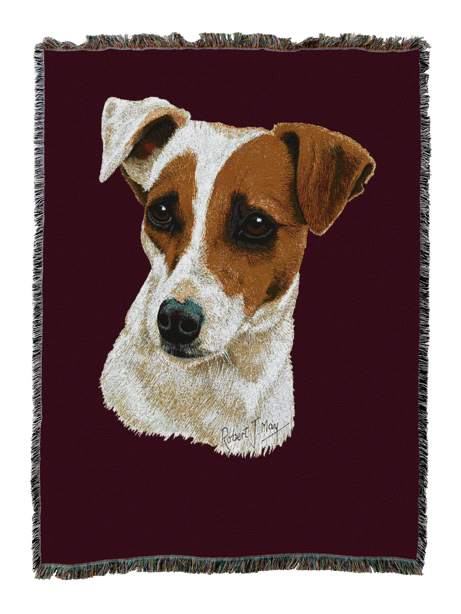Jack Russell Terrier Blanket Red