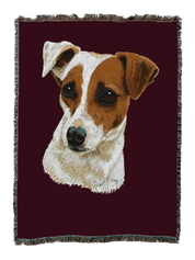 Jack Russell Terrier Blanket Red
