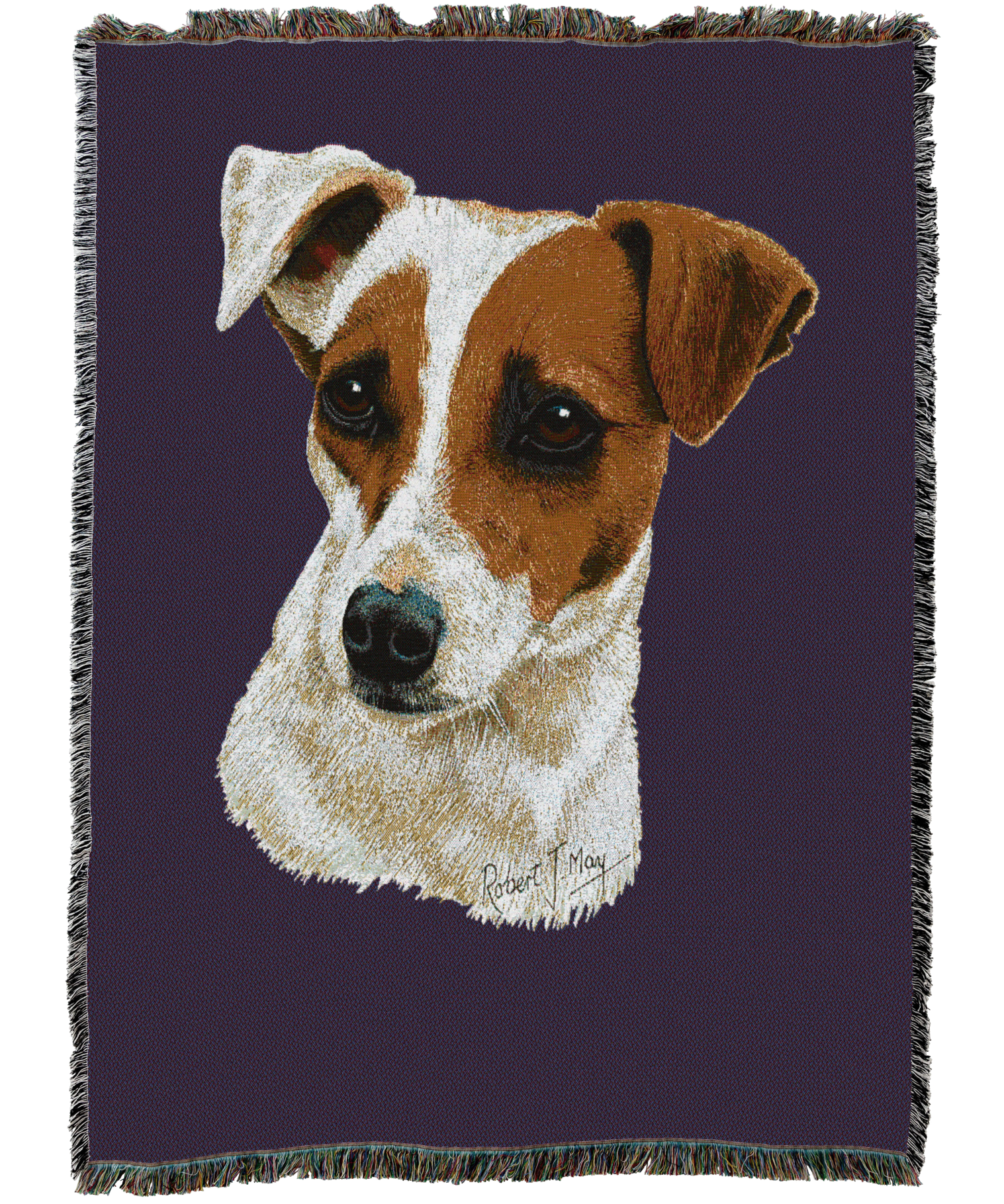 Jack Russell Terrier Blanket Purple